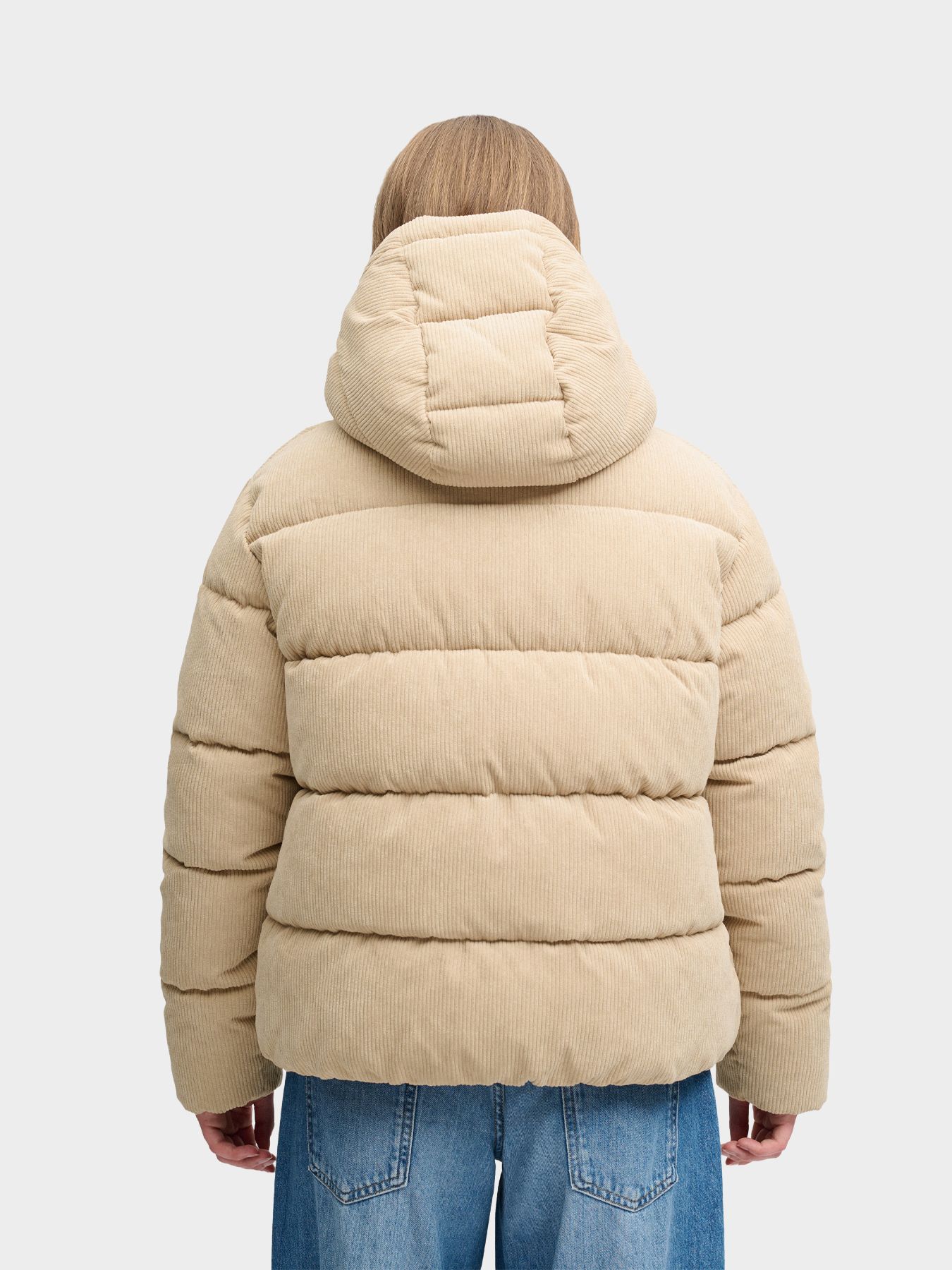 Superdry Premium Hooded Cord Puffer Jacket g5r Incense Brown 2900168836061