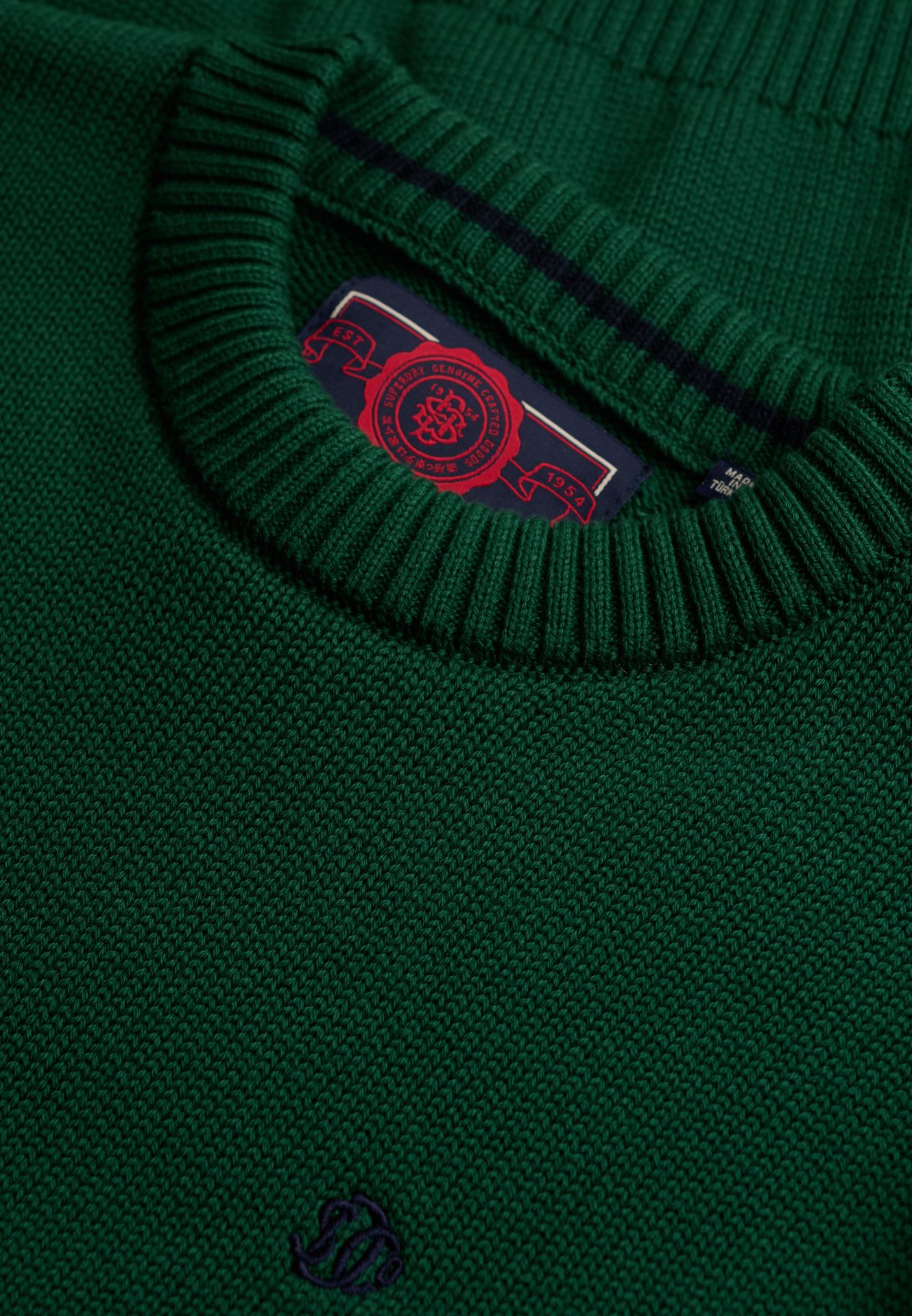 Superdry Preppy Cotton Jumper 20e FOREST GREEN 2900168841041