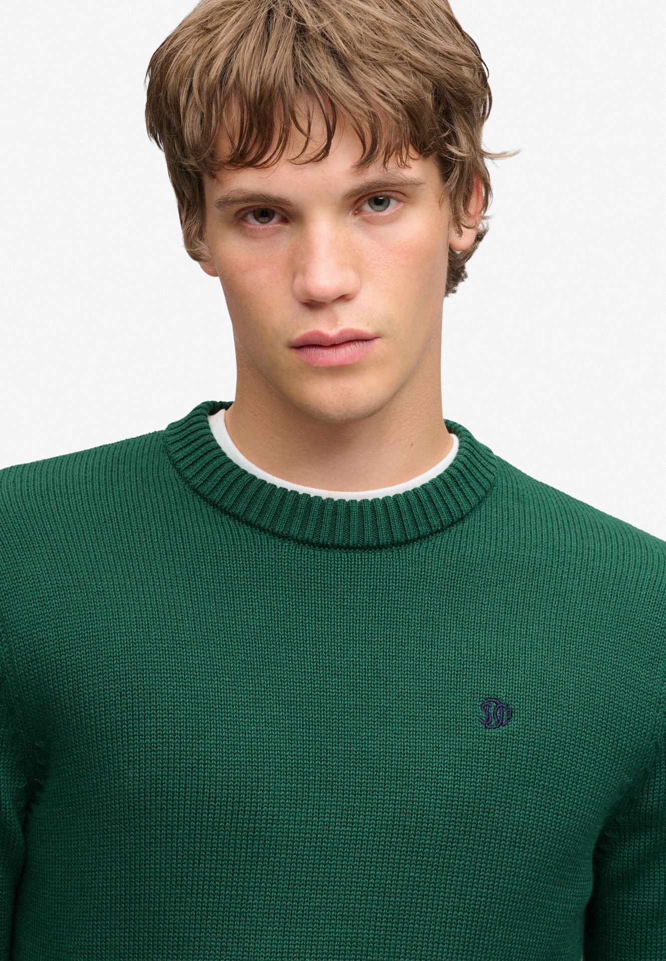 Superdry Preppy Cotton Jumper 20e FOREST GREEN 2900168841041
