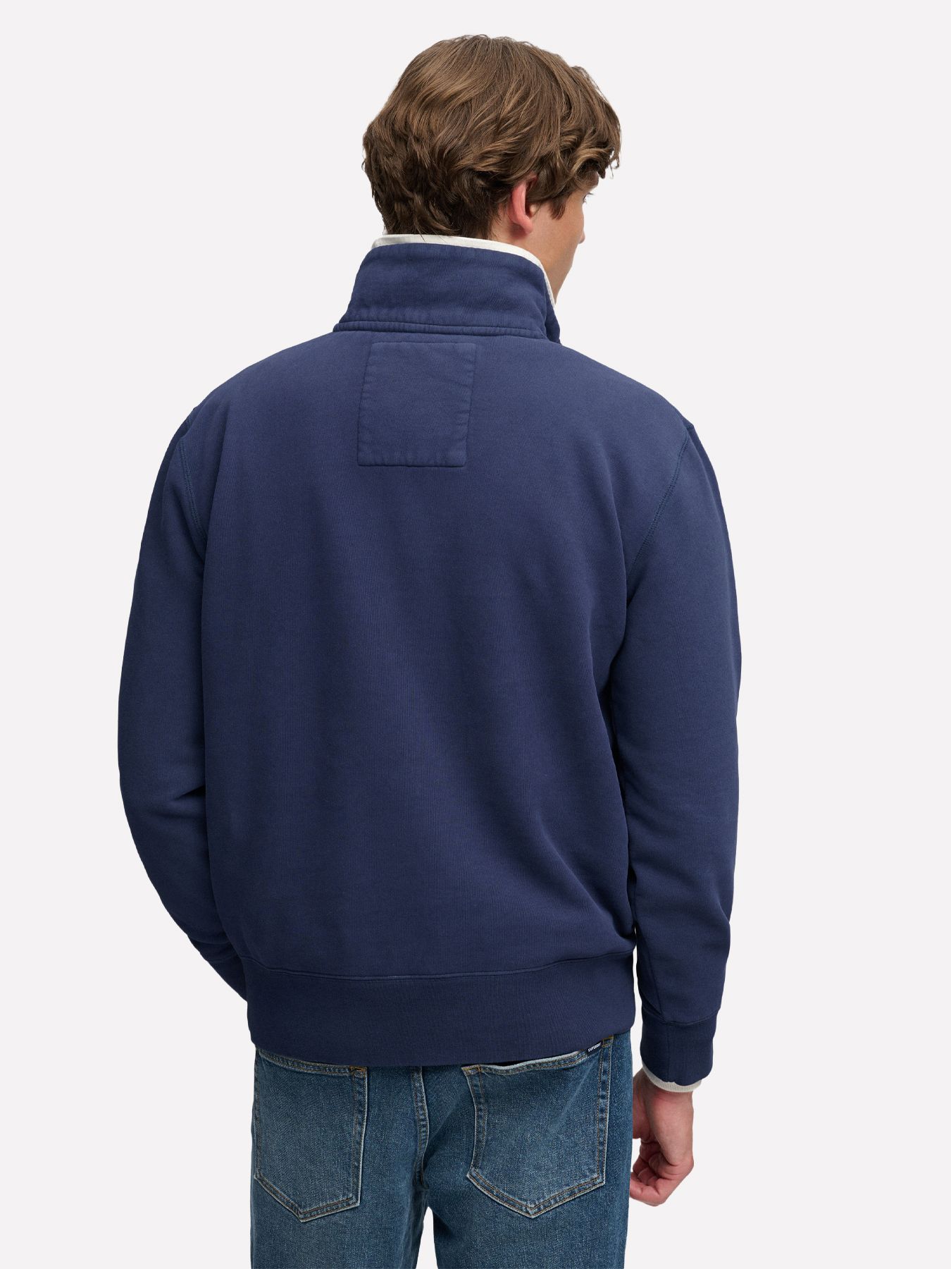 Superdry Gothic Varsity Half Zip adq RICH NAVY 2900168845070