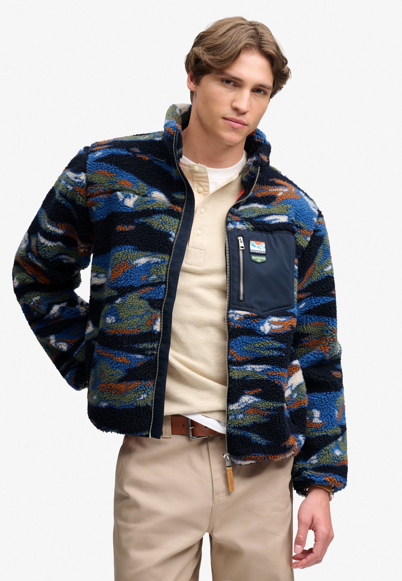 Superdry Terrain Fleece Zip Through m9f Navy Terrain 00119643-EKA26009000000027