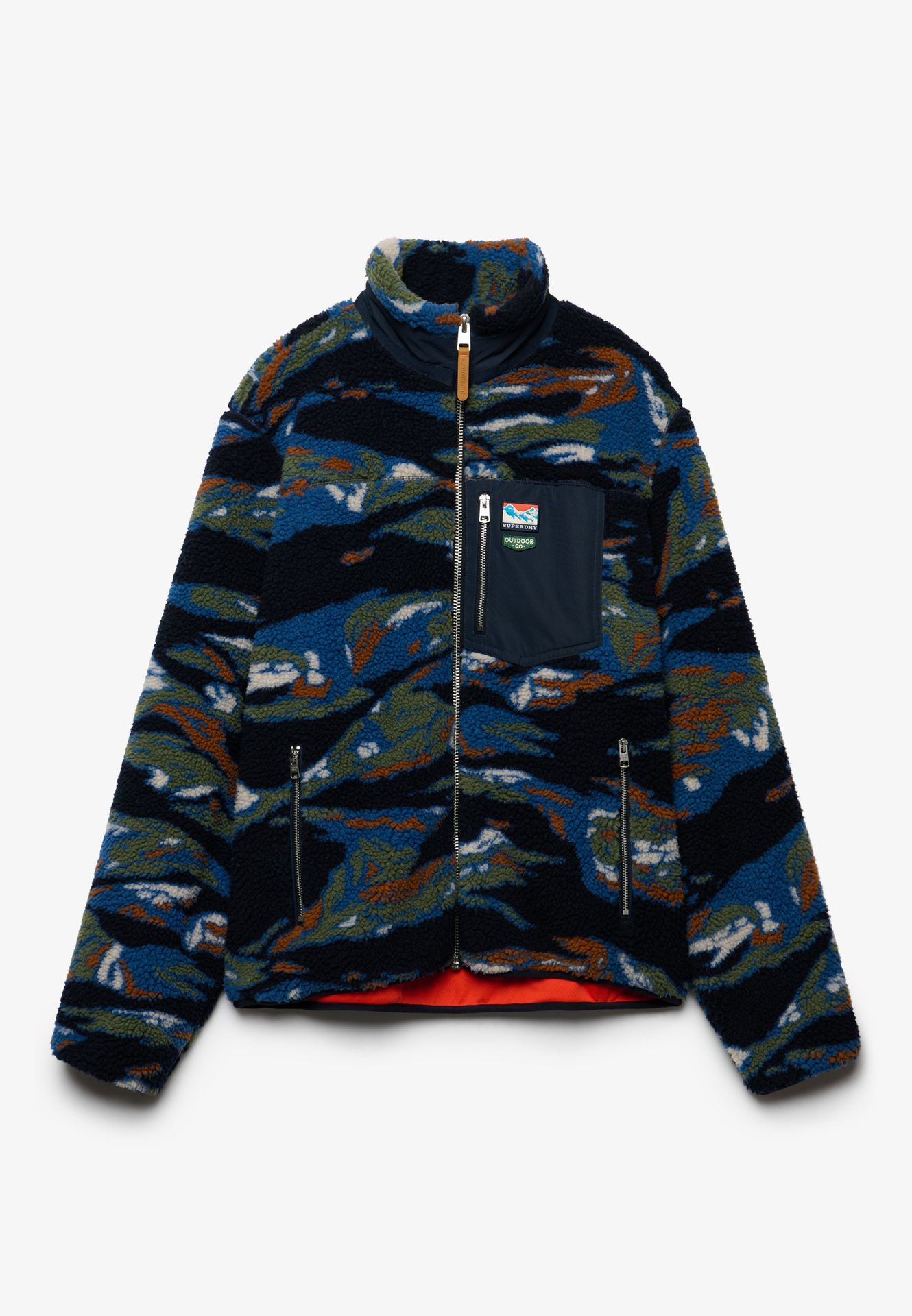 Superdry Terrain Fleece Zip Through m9f Navy Terrain 2900168847074