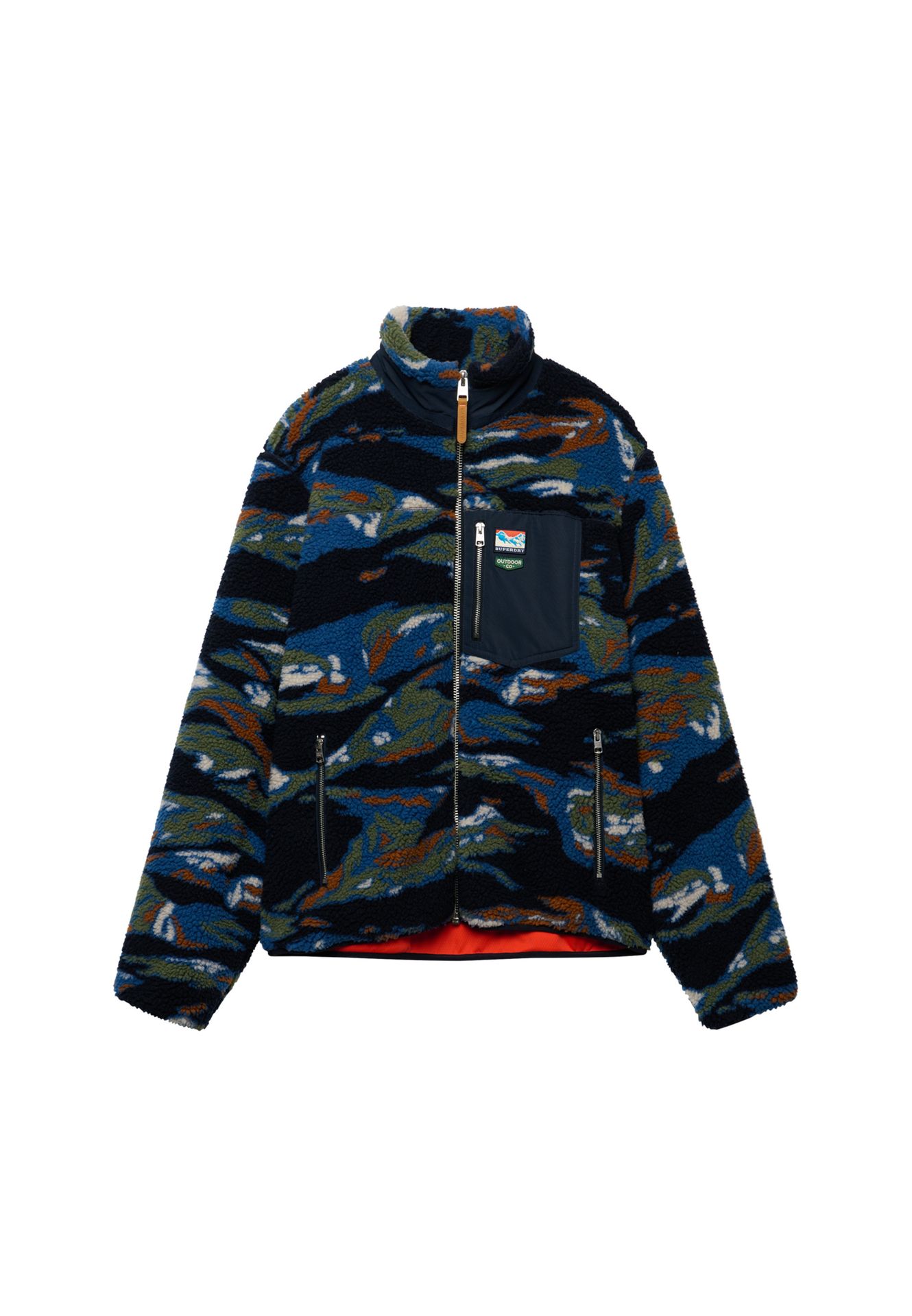 Superdry Terrain Fleece Zip Through m9f Navy Terrain 2900168847074