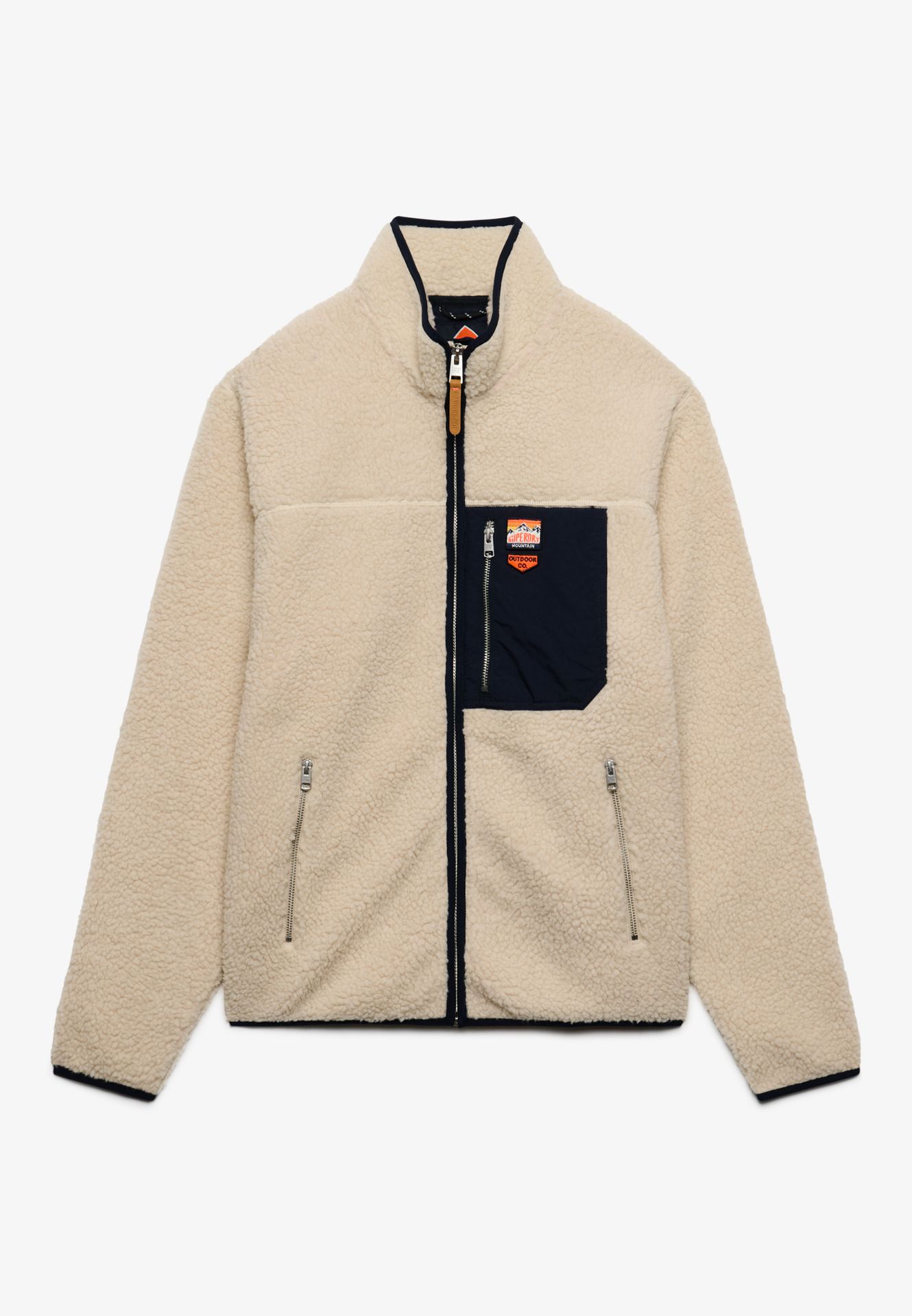 Superdry Vintage Retro Full Zip Fleece m9n Oatmeal/Olive 2900168848071