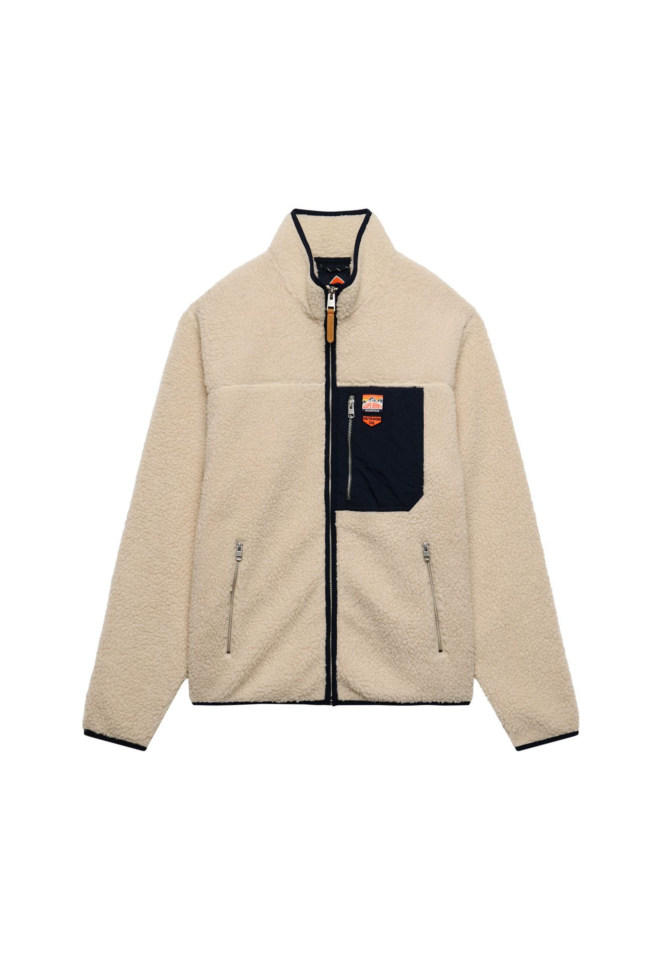 Superdry Vintage Retro Full Zip Fleece m9n Oatmeal/Olive 2900168848071