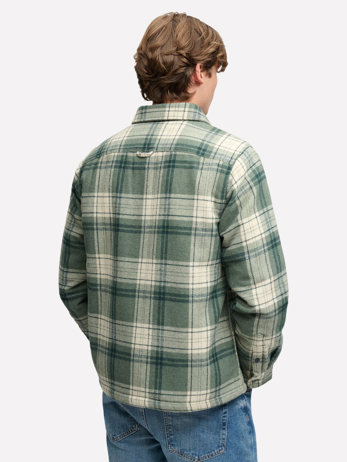 Superdry Borg Lined Miller Overshirt gyc GREY/CHOC 2900168849061
