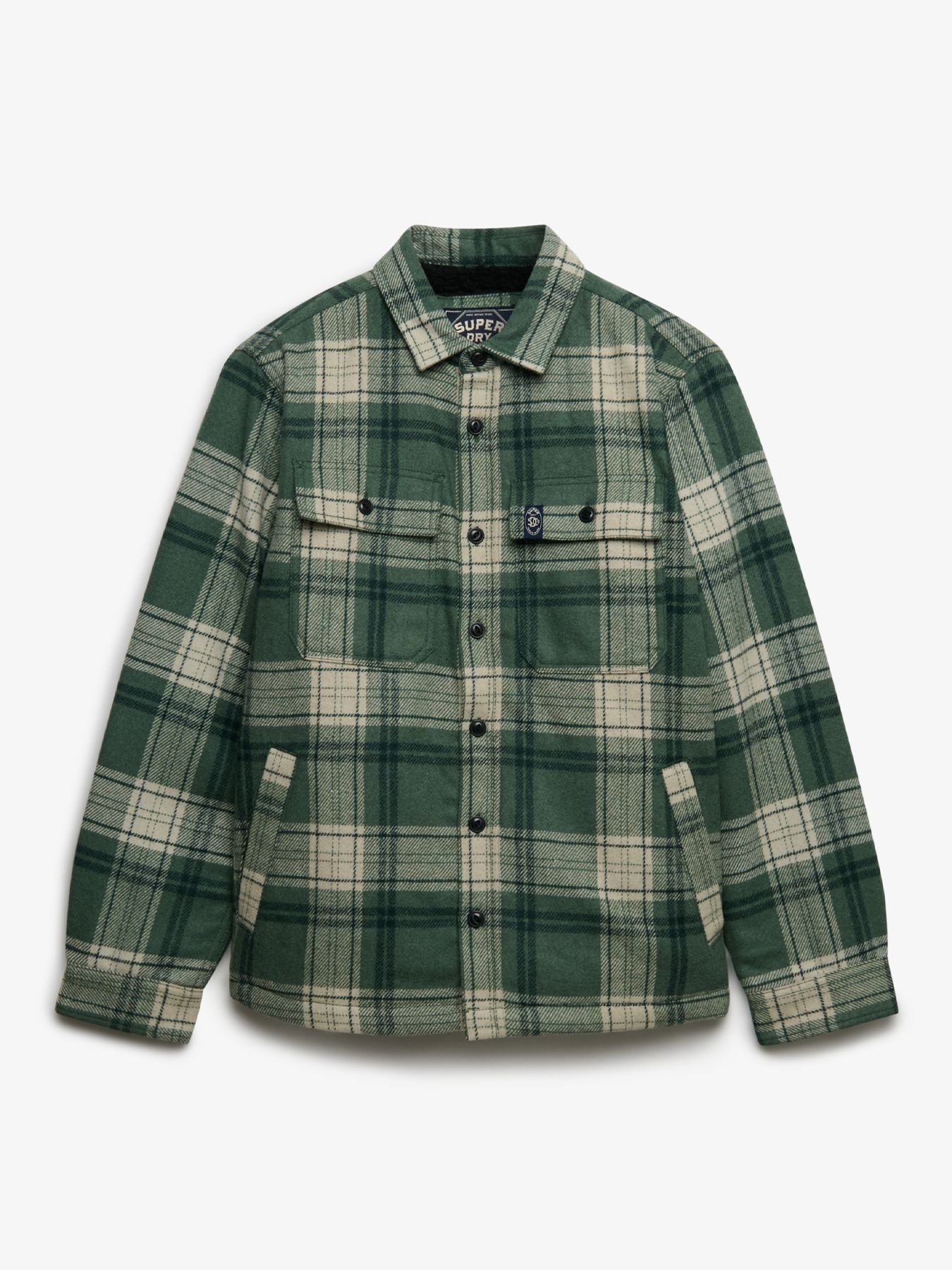 Superdry Borg Lined Miller Overshirt gyc GREY/CHOC 2900168849061