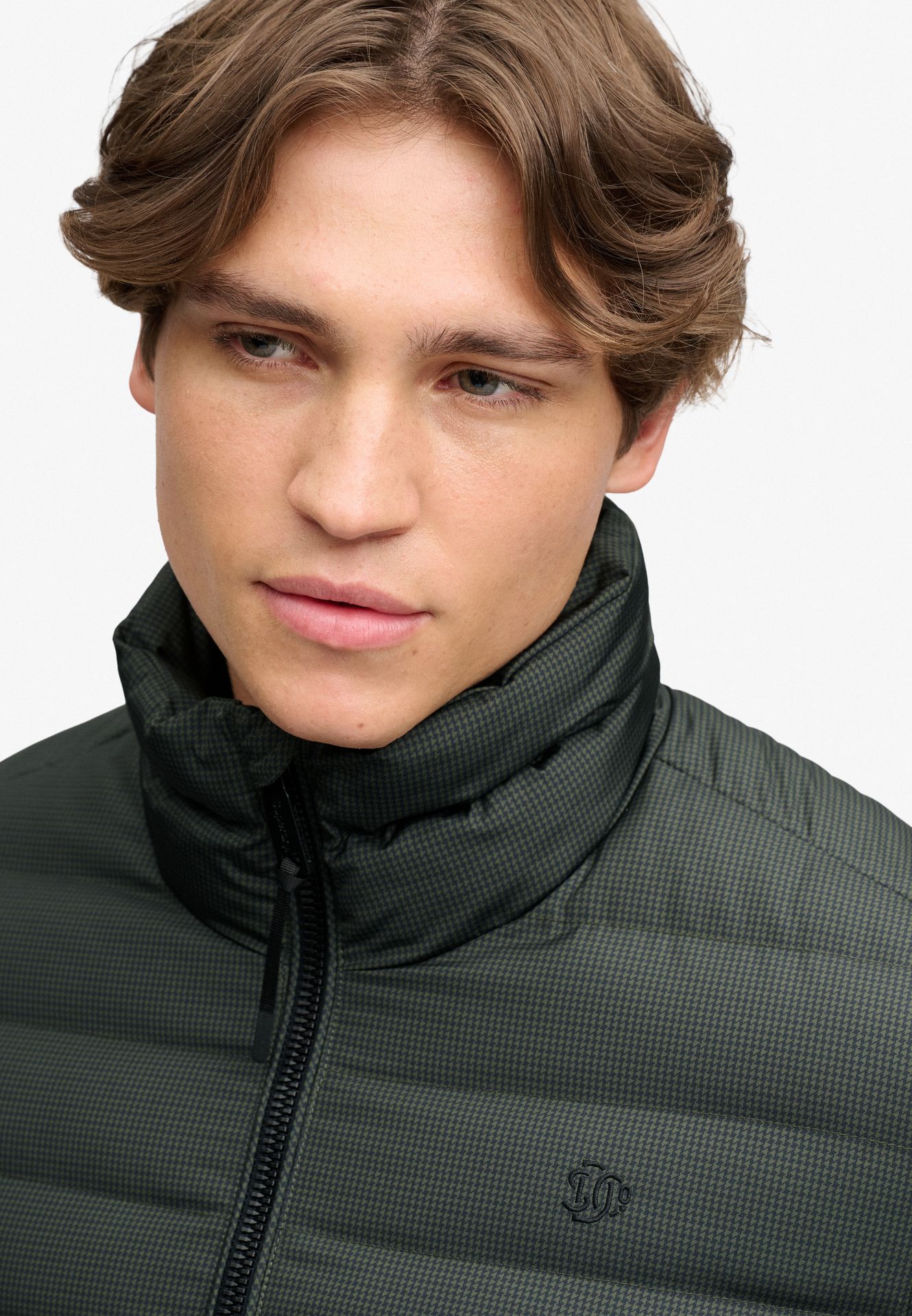 Superdry Fuji Estate Padded Jacket m7p Olive/Navy Check 2900168852078
