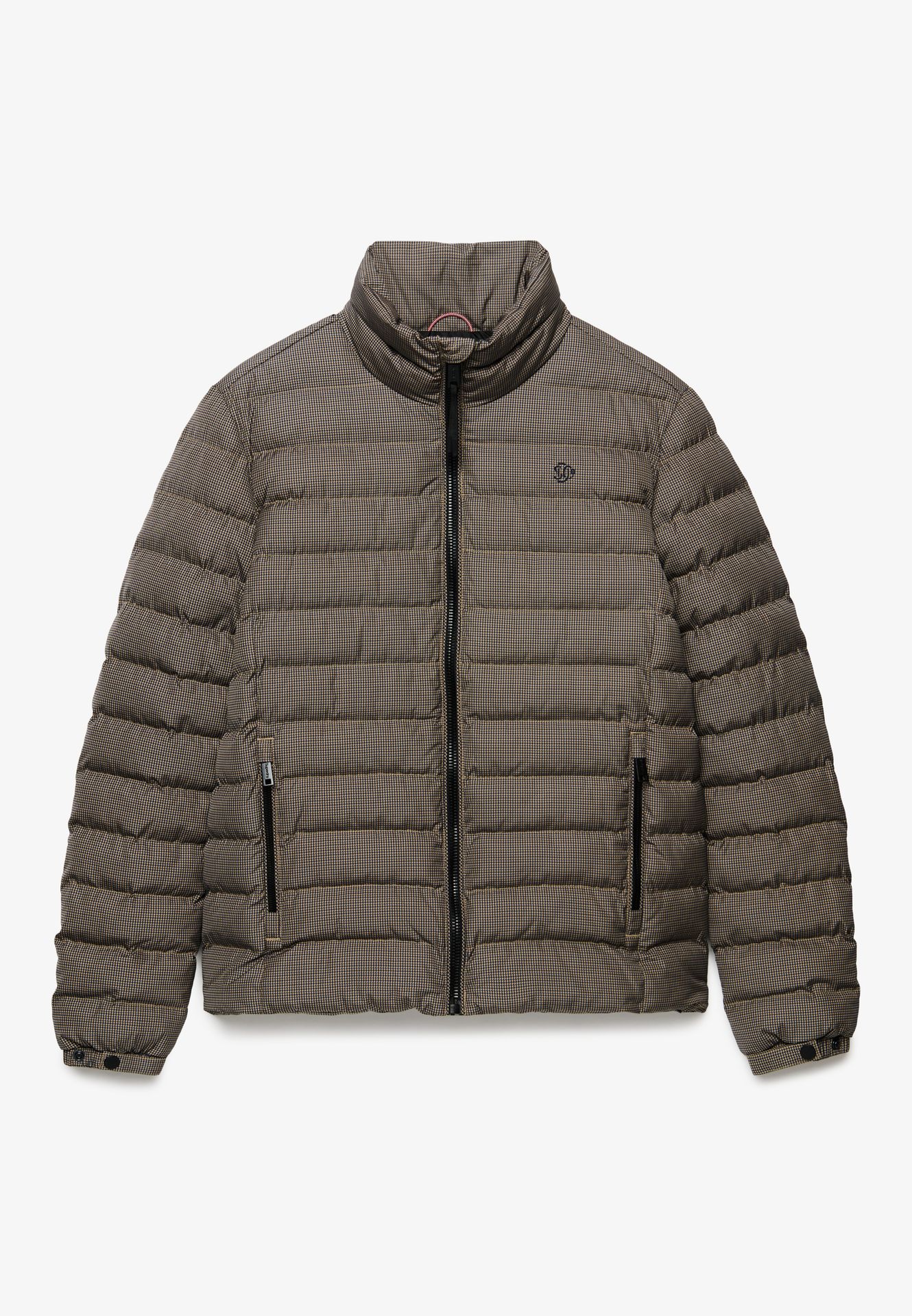 Superdry Fuji Estate Padded Jacket m7q Brown Heritage Check 2900168853075