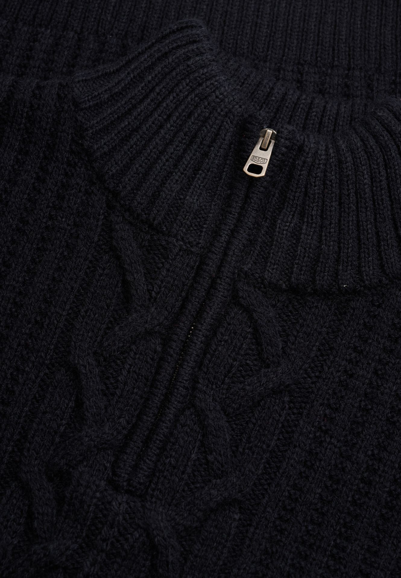 Superdry Jacob Cable Half Zip Knit 98t ECLIPSE NAVY 2900168860073