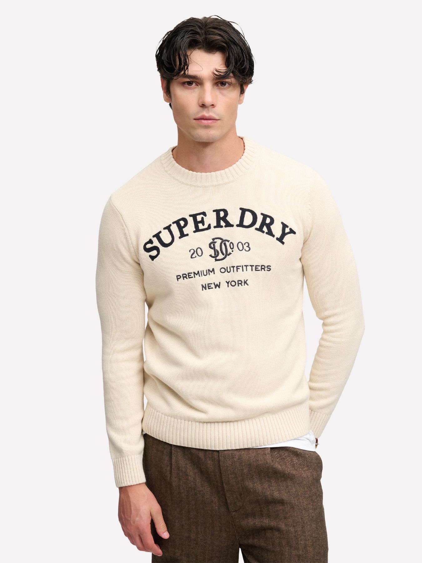 Superdry Applique Graphic Jumper 1ki Rainy Day Grey 00119651-EKA26009000000039