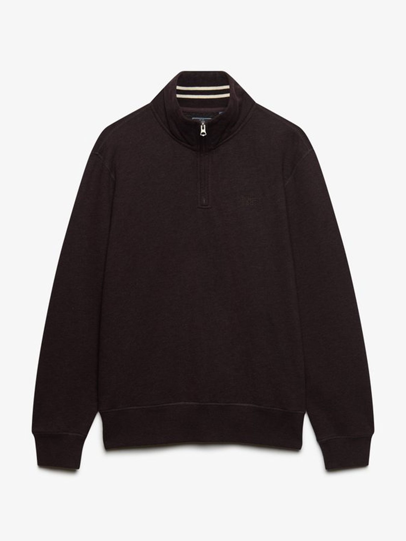 Superdry Essential Serif Logo Half Zip Sweatshirt m8f Heritage Port Marl 2900168864064