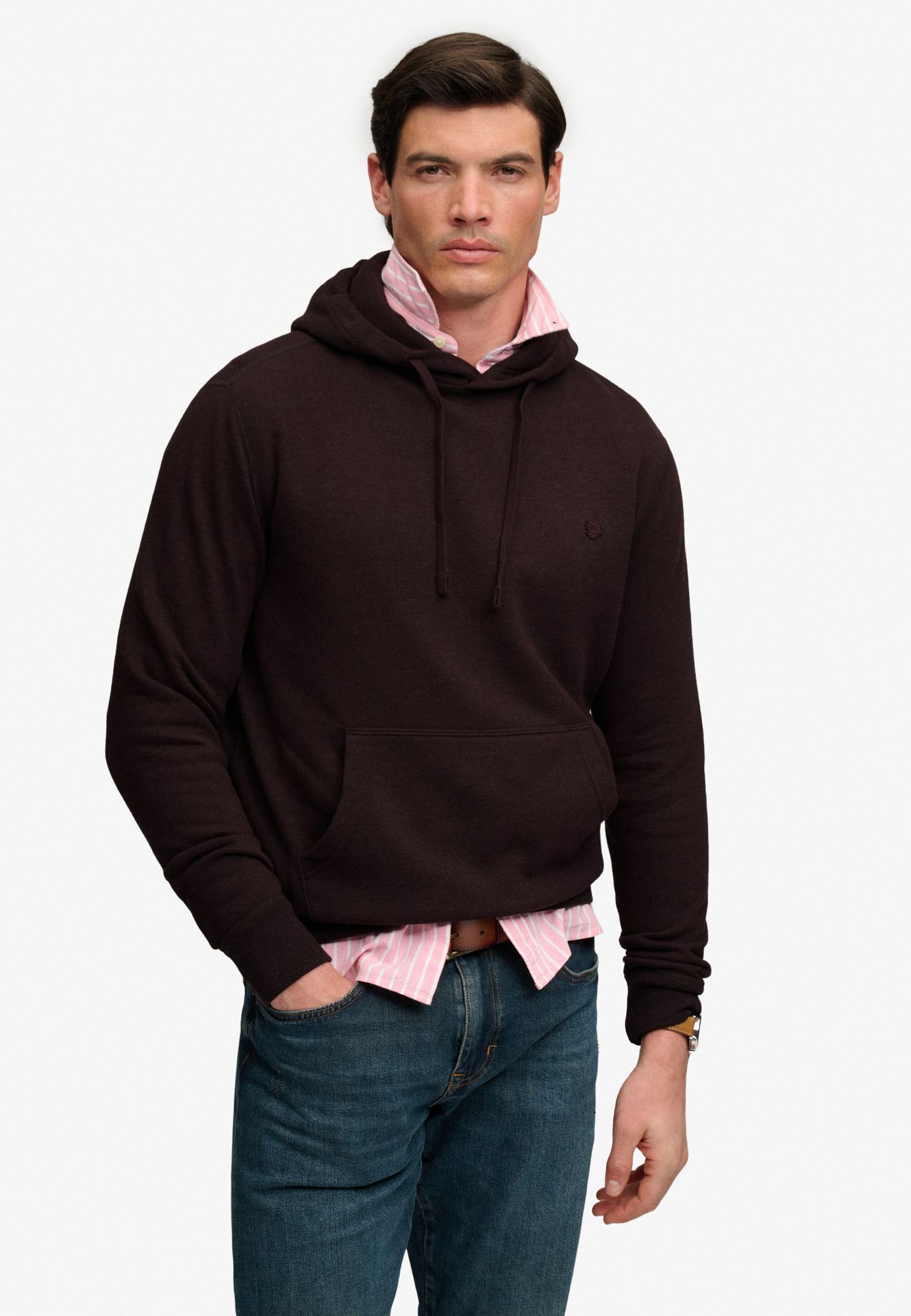 Superdry Essential SD Co Logo Hoodie m8f Heritage Port Marl 00119653-EKA26009000000042