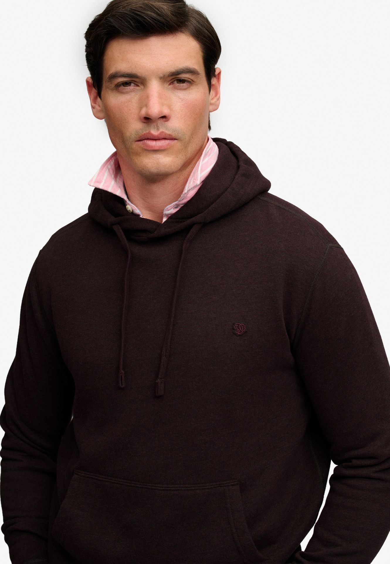 Superdry Essential SD Co Logo Hoodie m8f Heritage Port Marl 2900168866044
