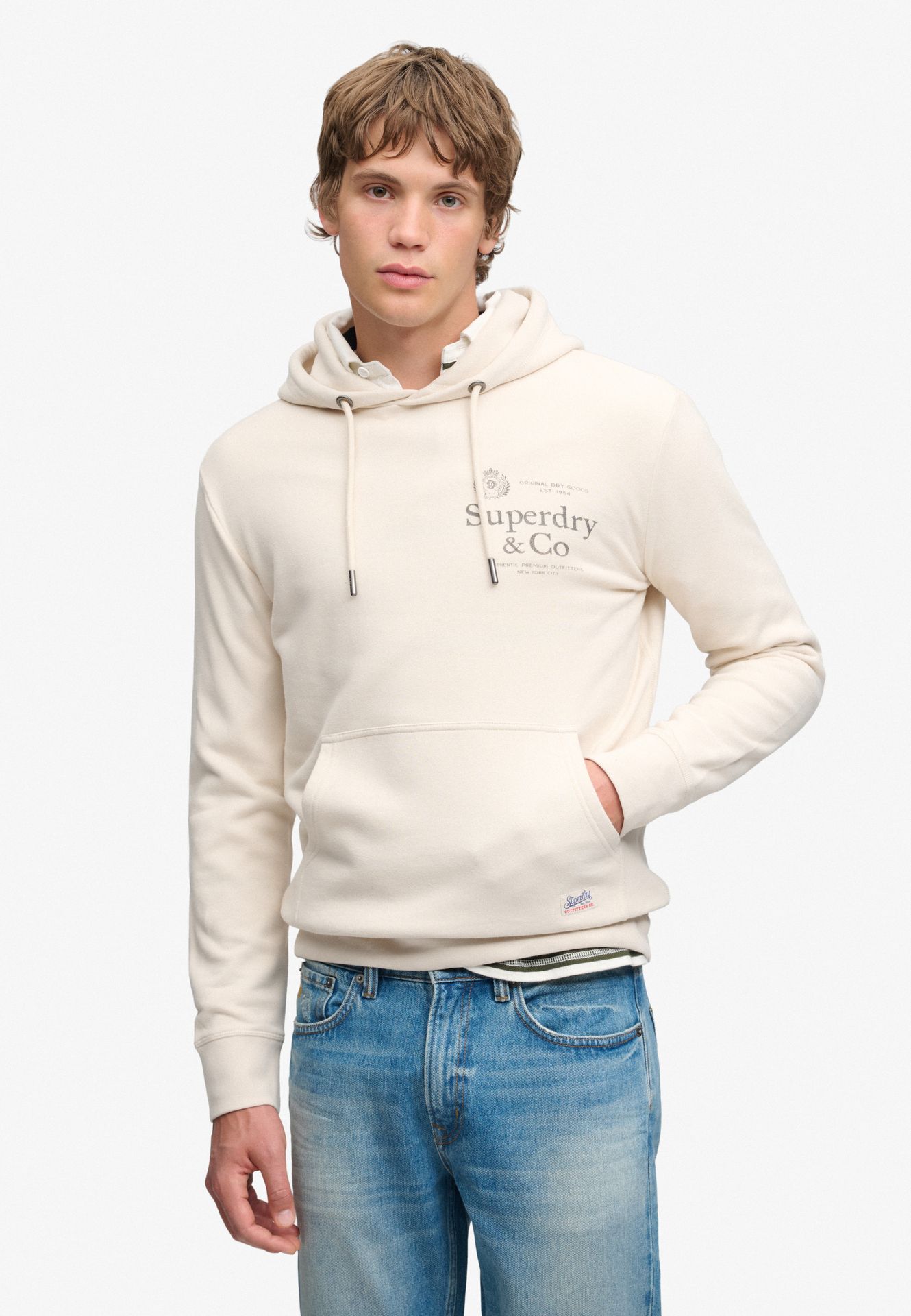 Superdry 1954 Company Relaxed Hoodie 9sh Birch 00119654-EKA26009000000022