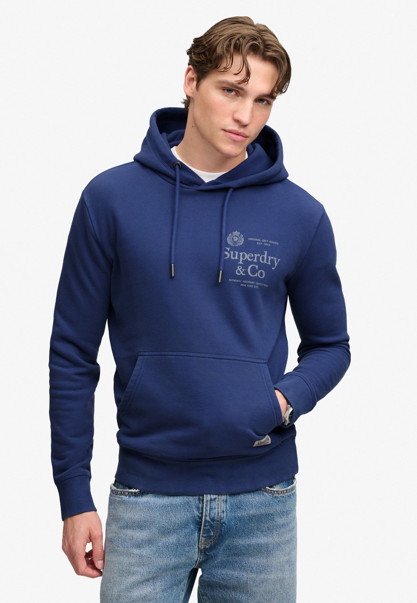 Superdry 1954 Company Relaxed Hoodie k5z Summit Blue 00119654-EKA26009000000023