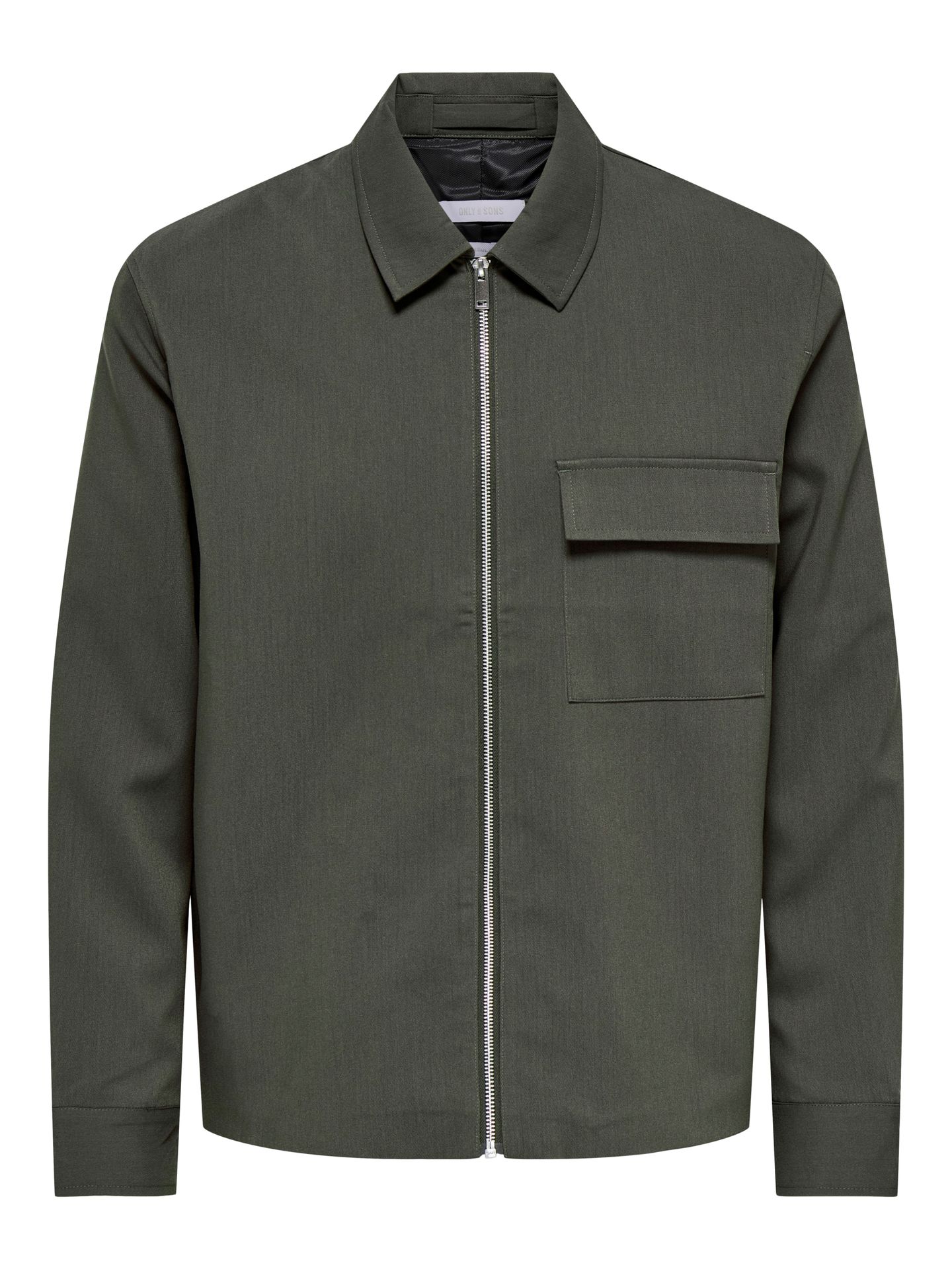 Only & Sons ONSWILL REG 0292 ZIP OVERSHIRT FRML Beluga 00119655-EKA26011400003603