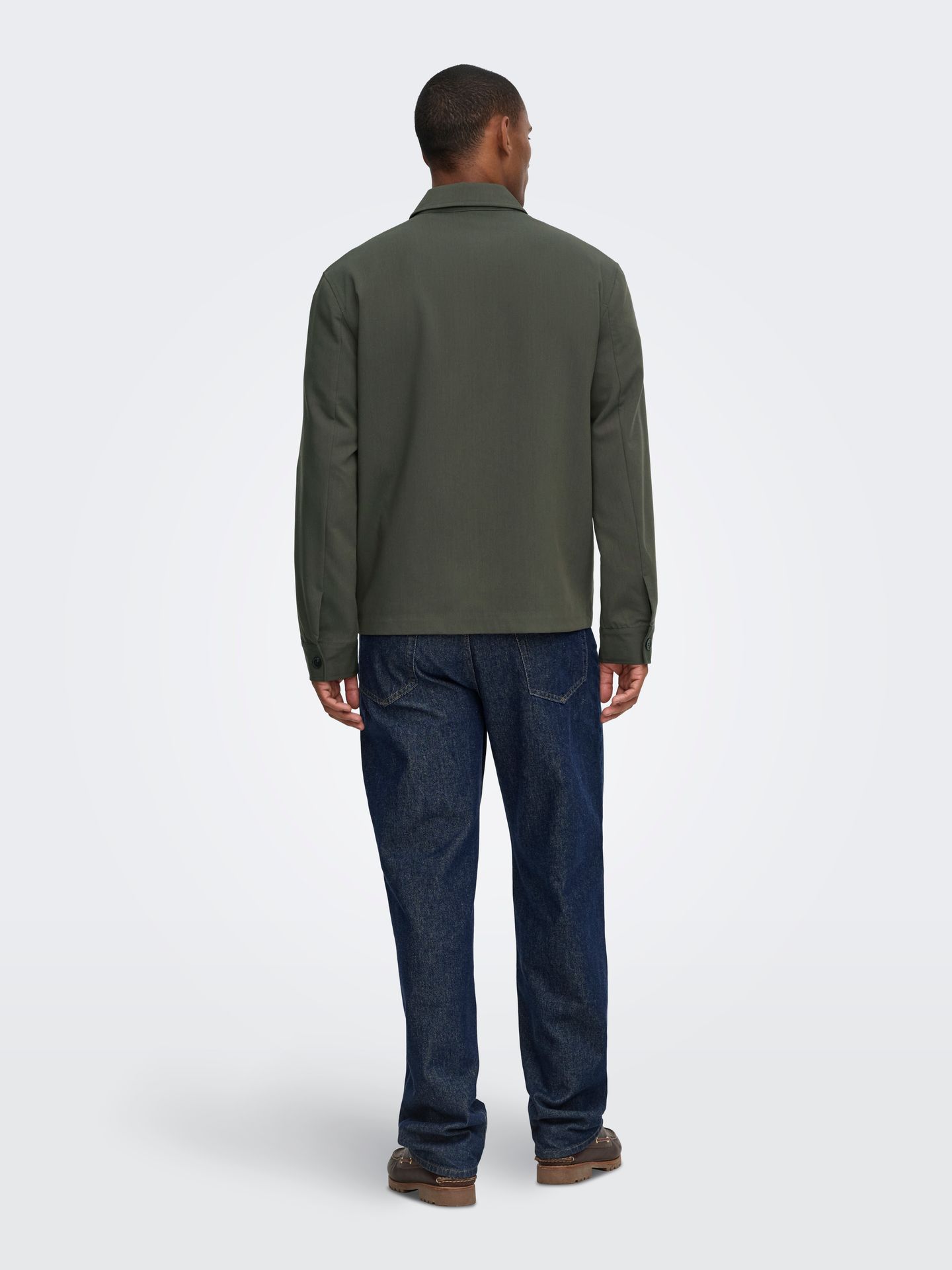 Only & Sons ONSWILL REG 0292 ZIP OVERSHIRT FRML Beluga 2900168870010