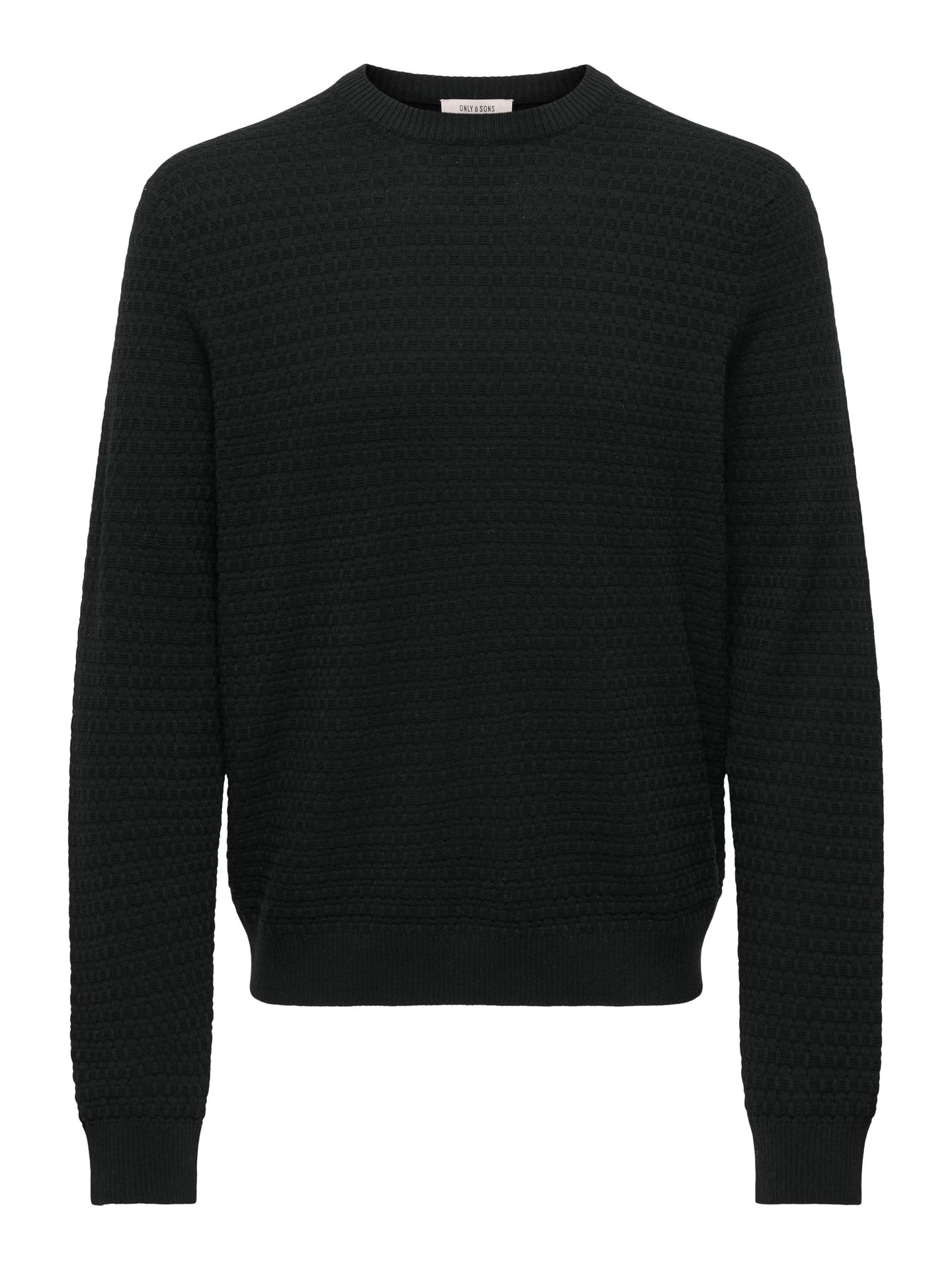 Only & Sons ONSLOUI LS STRUCTURE CREW REG NOOS Black/BLACK 00119658-EKA26011400001527