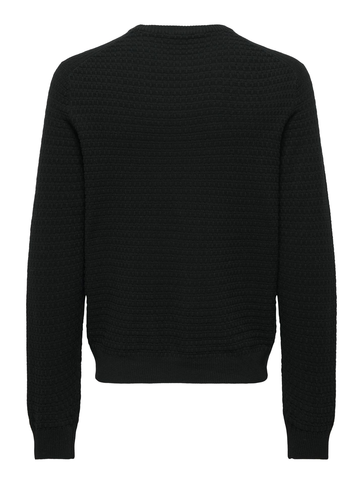 Only & Sons ONSLOUI LS STRUCTURE CREW REG NOOS Black/BLACK 2900168878047