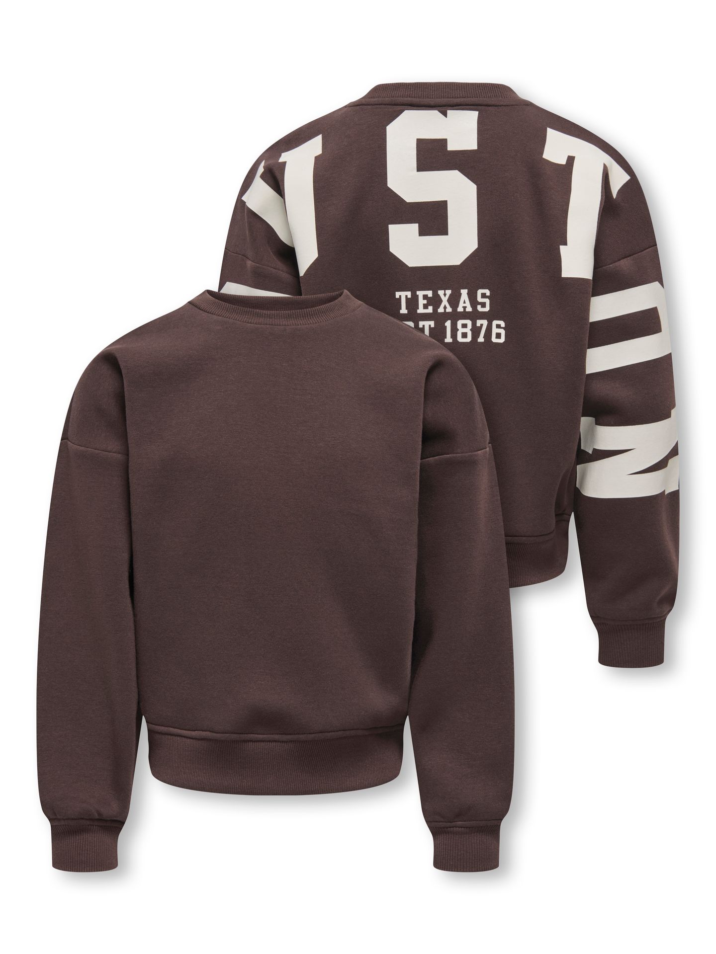 Only KOGSWEAT L/S BACK/SLEEVE PRINT SWT Coffee Bean/Los Angeles - Californi 2900168886035