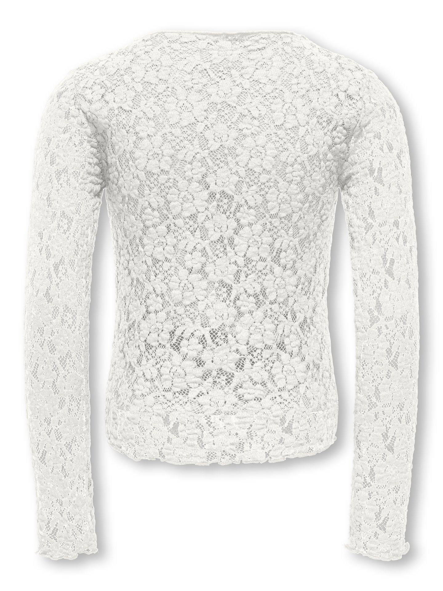Only KOGLEIKA LS LACE TOP JRS NOOS Cloud Dancer 00119663-EKA26011400000019