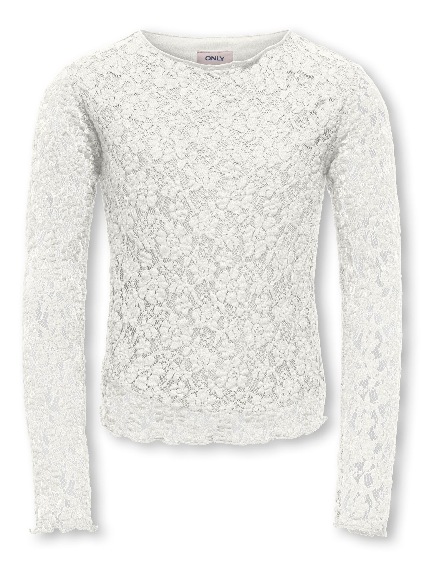 Only KOGLEIKA LS LACE TOP JRS NOOS Cloud Dancer 2900170108033
