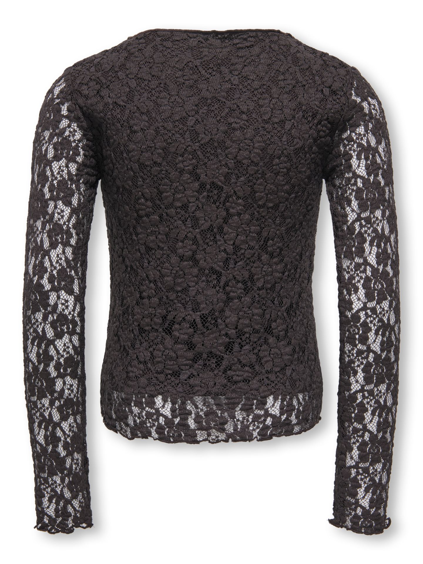 Only KOGLEIKA LS LACE TOP JRS NOOS Black Coffee 00119663-EKA26011400001146