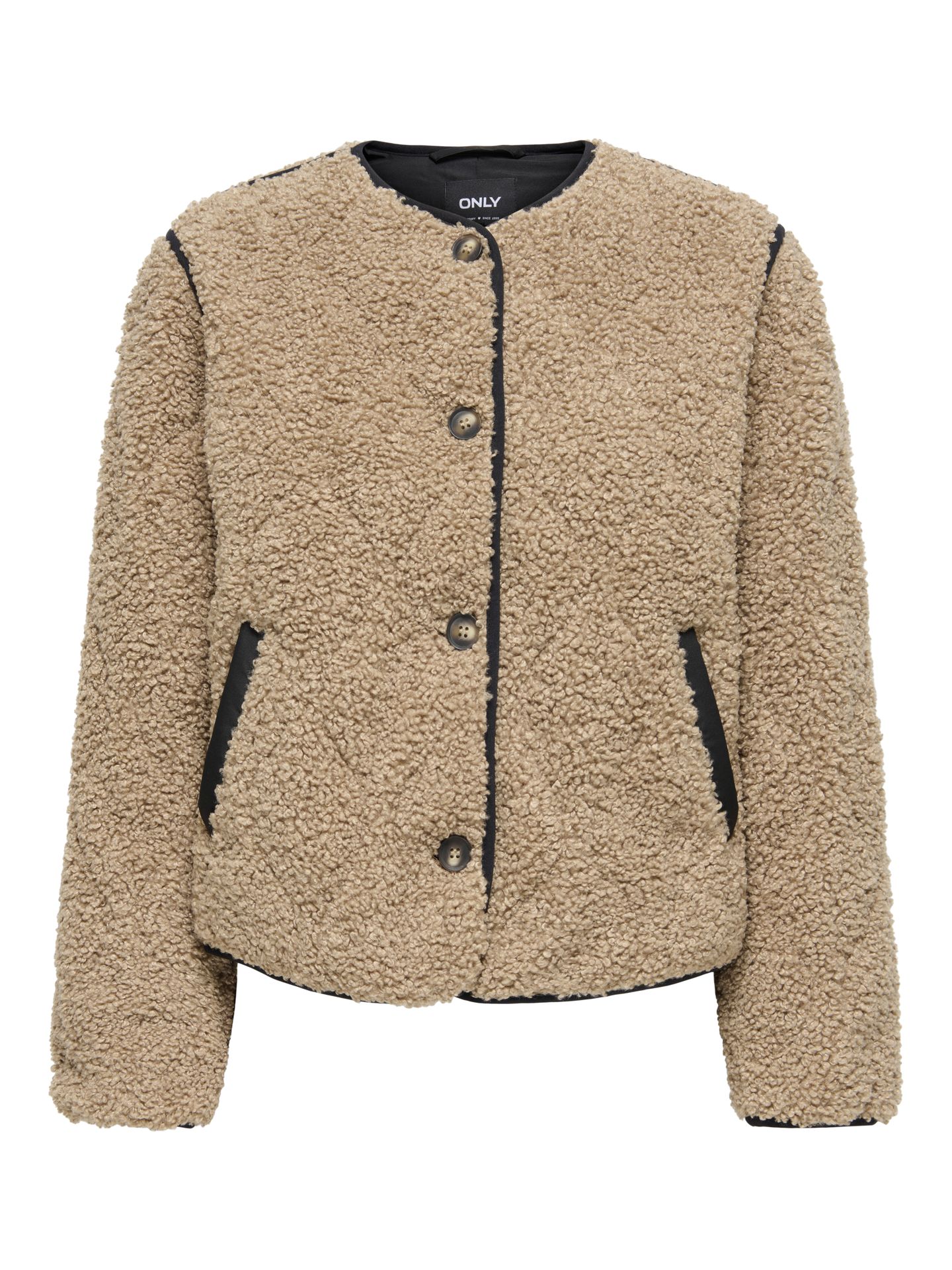 Only ONLINES TEDDY JACKET CC OTW Tigers Eye/Black 00119664-EKA26011400003706