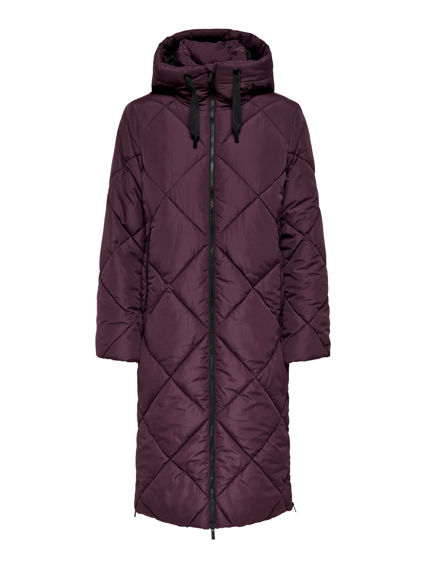 Only ONLMAGGI LONG HOOD PUFFER CC OTW Fudge 00119665-EKA26011400003595