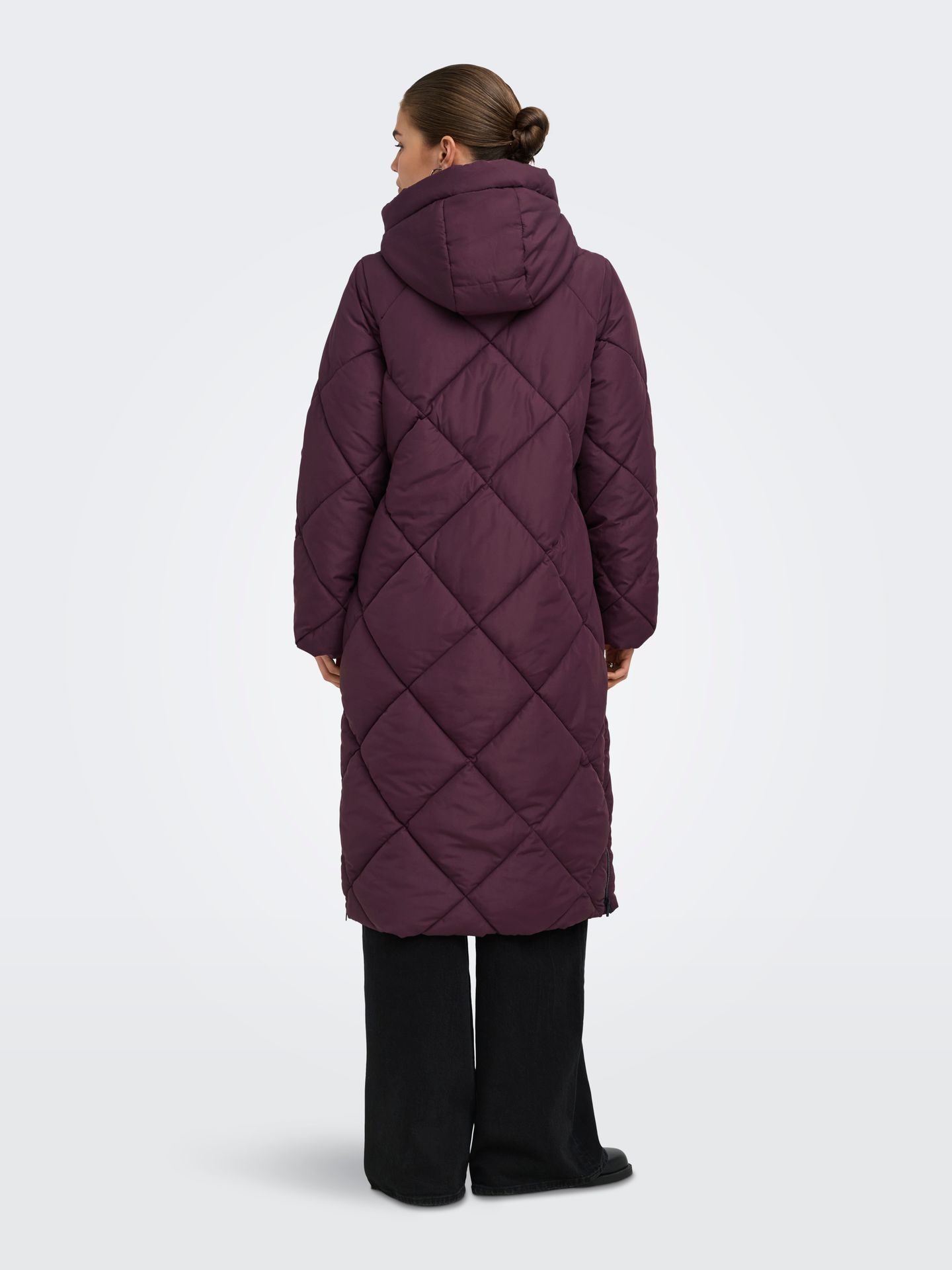 Only ONLMAGGI LONG HOOD PUFFER CC OTW Fudge 2900168894023