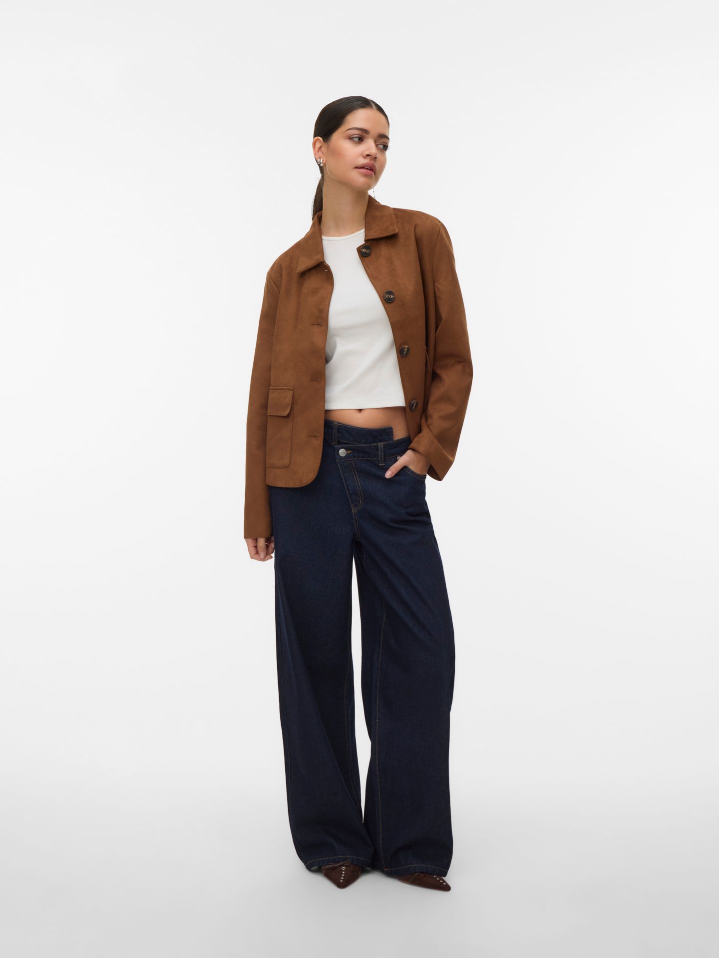 Vero Moda VMJOSE KELLY SHORT JACKET GA NOOS Cognac 2900168896034