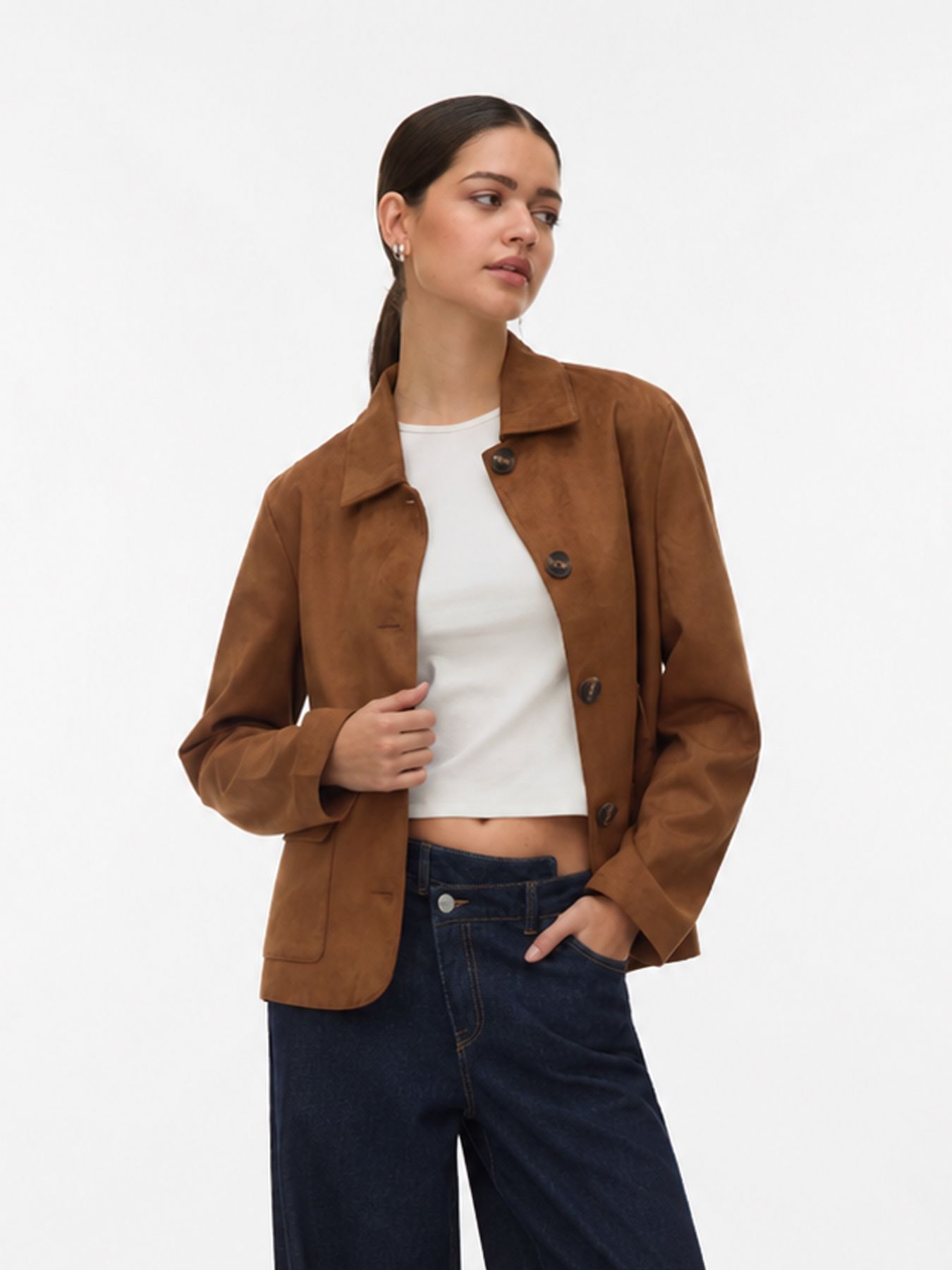 Vero Moda VMJOSE KELLY SHORT JACKET GA NOOS Cognac 00119667-EKA26011400002412