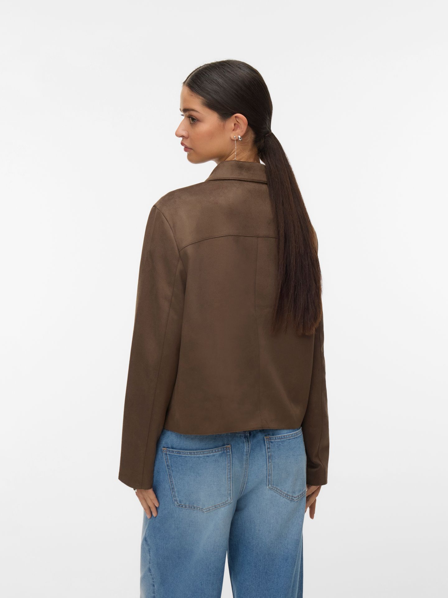 Vero Moda VMJOSE KELLY SHORT JACKET GA NOOS Chocolate Chip 2900168905064