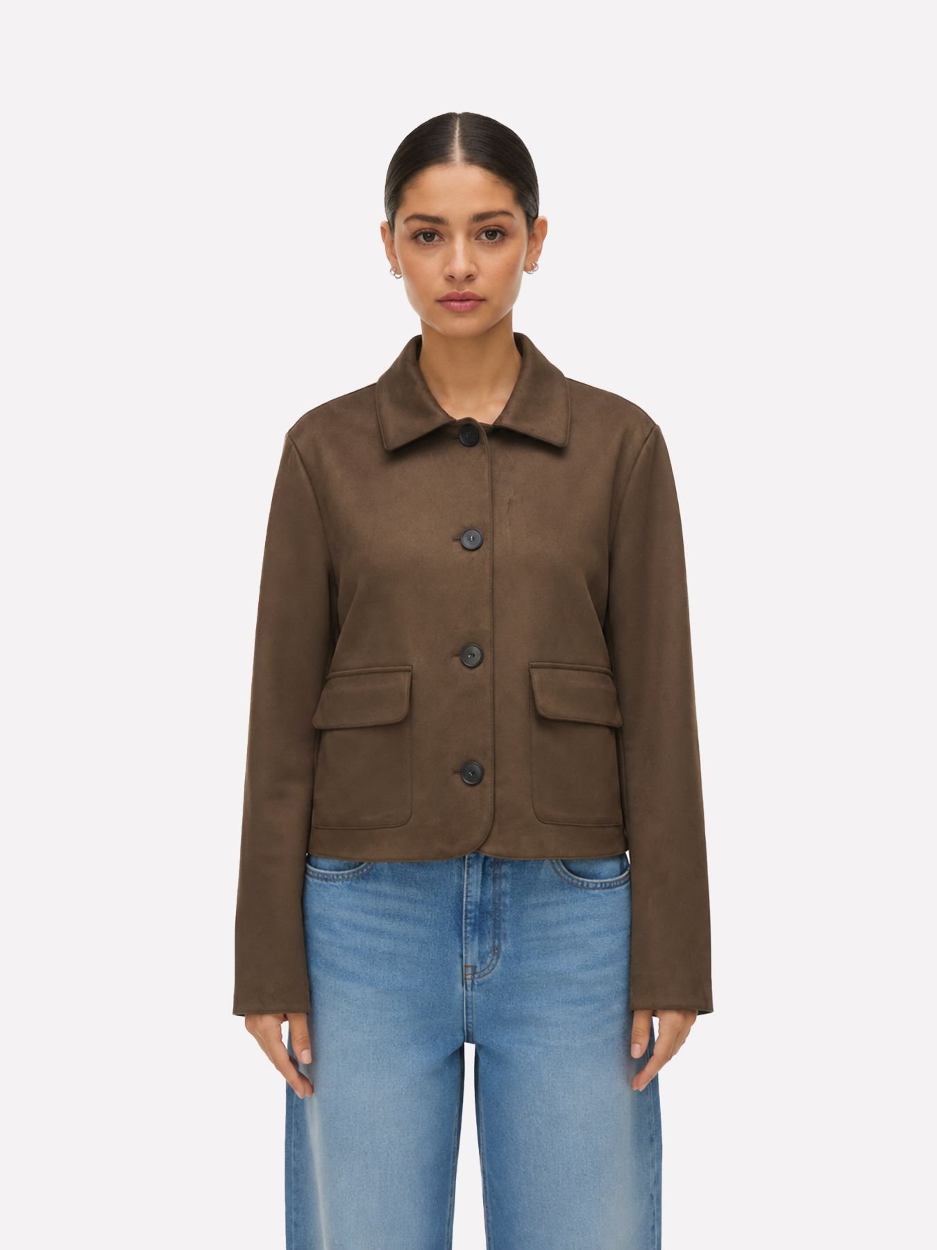 Vero Moda VMJOSE KELLY SHORT JACKET GA NOOS Chocolate Chip 2900168905064