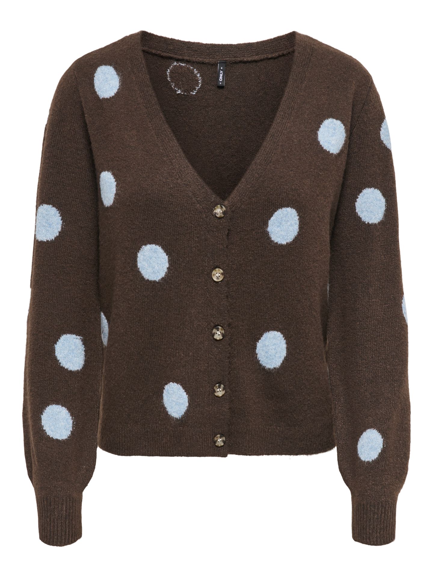 Only ONLRICA LS DETAIL V CARDI CC KNT Bracken/Dusty Blue/Mel/Dots 00119669-EKA26011400003709