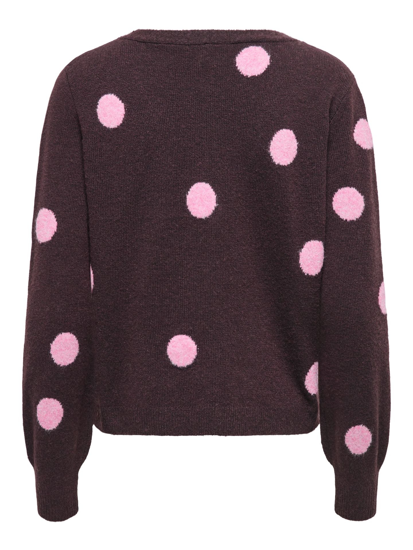 Only ONLRICA LS DETAIL V CARDI CC KNT Fudge/Begonia Pink/Mel/Dots 00119669-EKA26011400003710