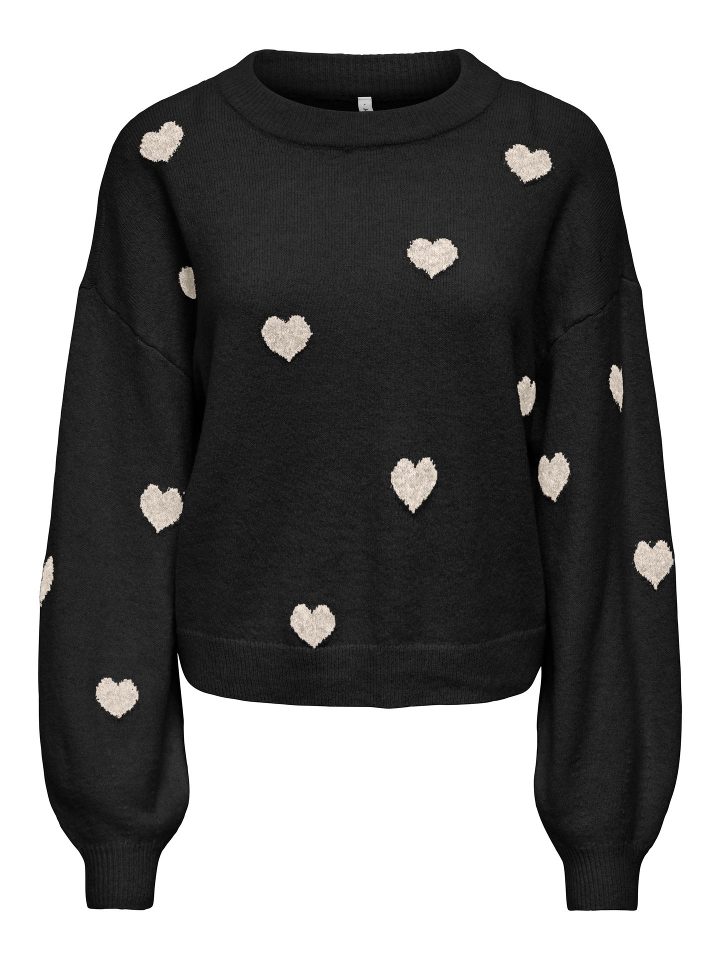 Only ONLRICA LS DETAIL O-NECK CC KNT Black/Clematis blue glitter 00119670-EKA26011400000596