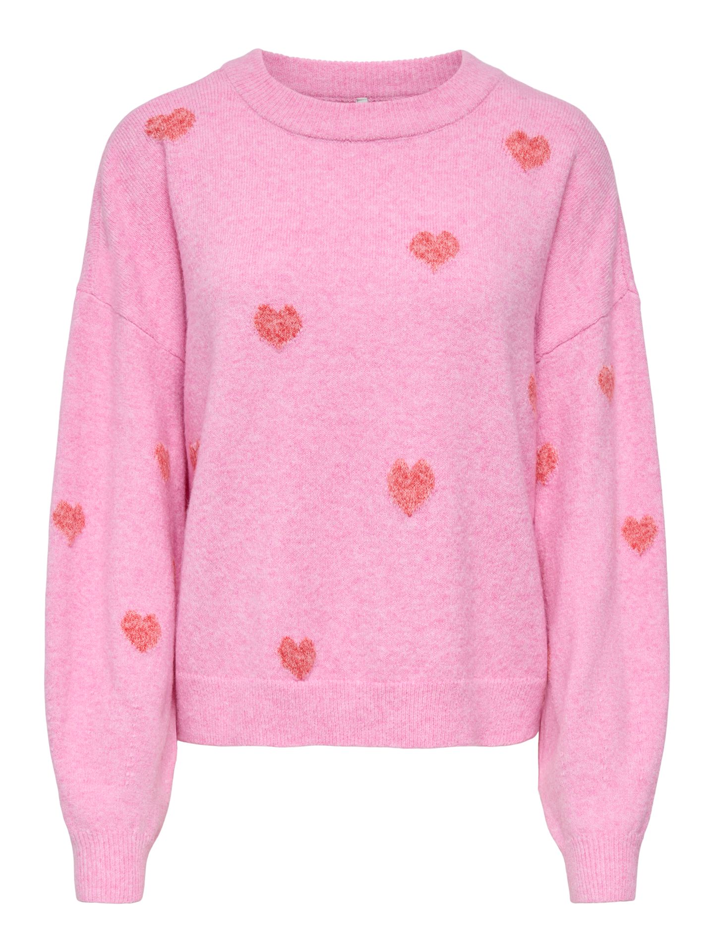 Only ONLRICA LS DETAIL O-NECK CC KNT Begonia Pink/Pirouette 00119670-EKA26011400002051