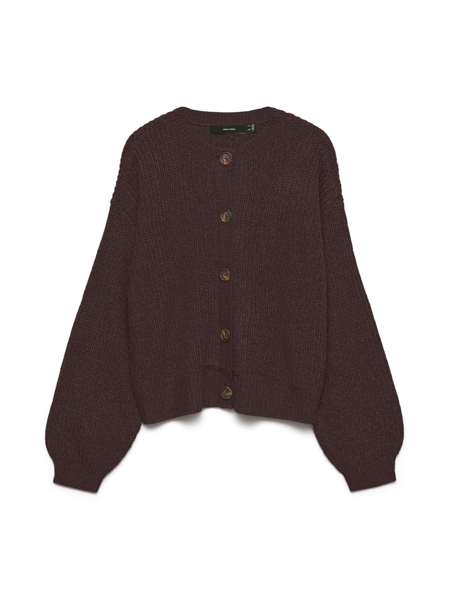 Vero Moda VMLEA LS O-NECK CARDIGAN NOOS Chocolate Torte 00119672-EKA26011400003061