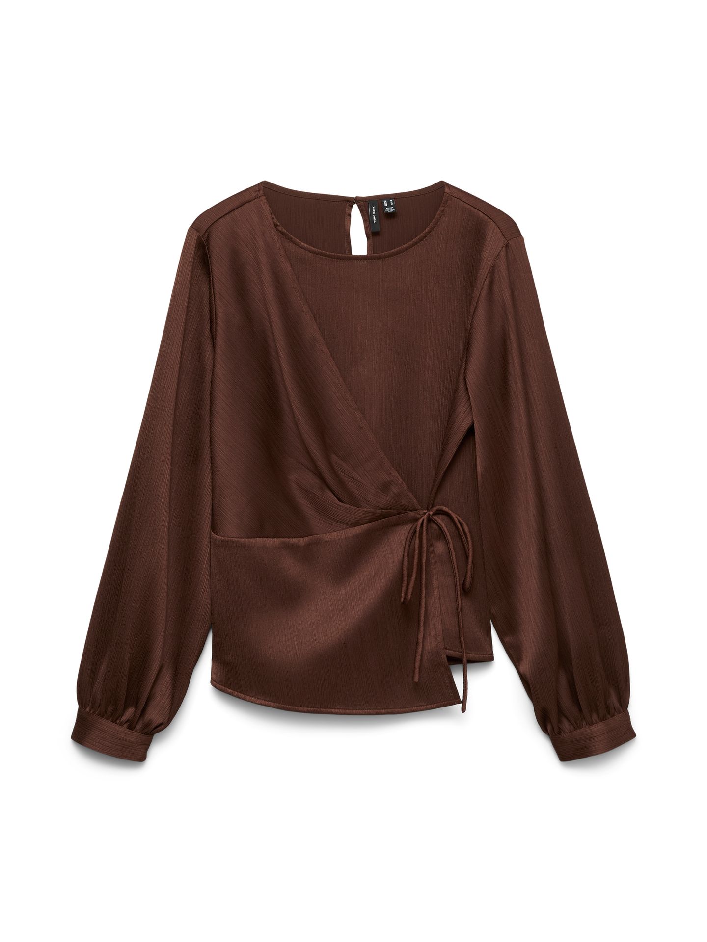 Vero Moda VMSKY LS WRAP TOP WVN Chicory Coffee 00119674-EKA26011400003712