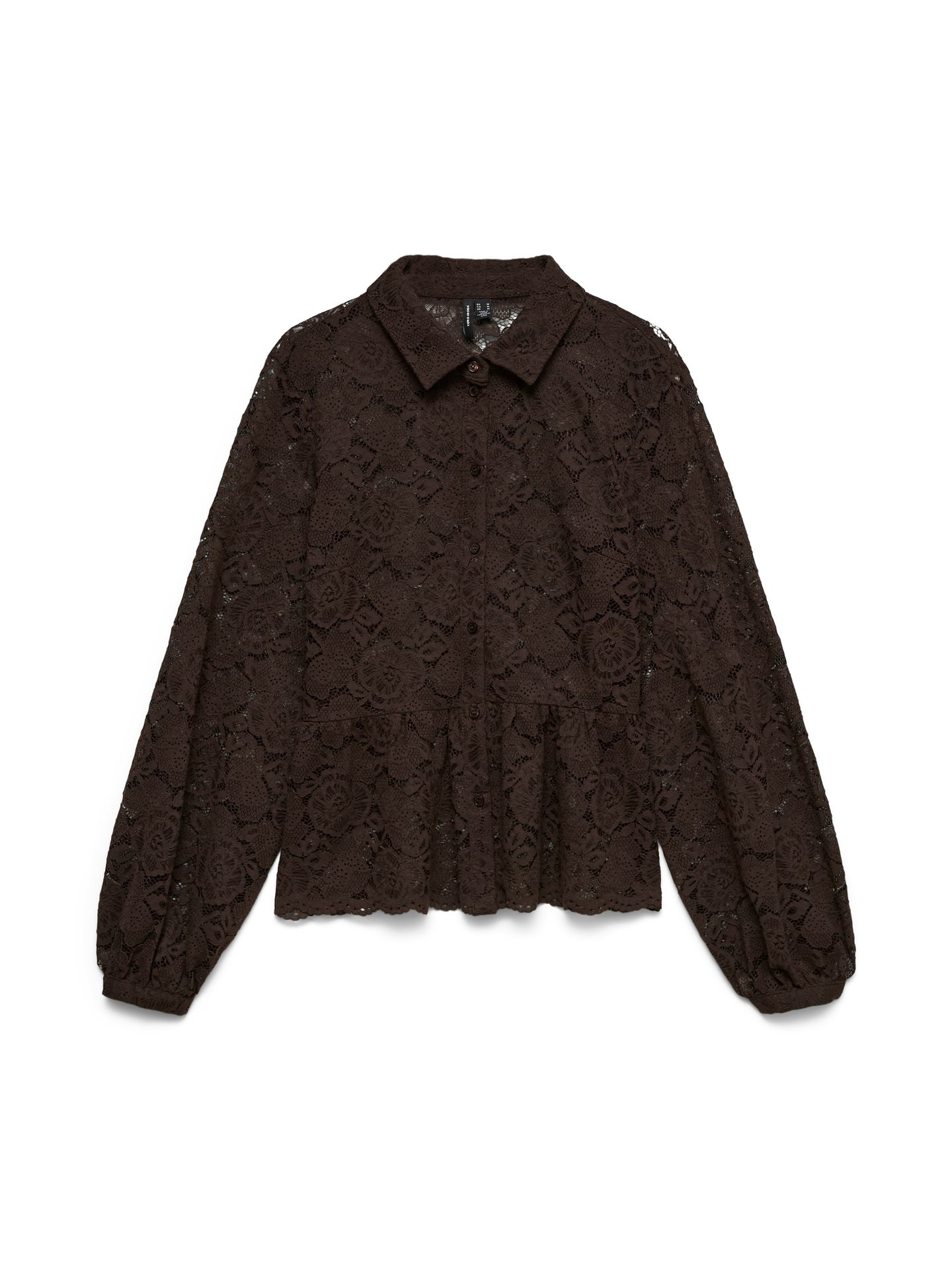 Vero Moda VMBLOOM LS LACE SHIRT WVN Chocolate Torte 00119675-EKA26011400003061