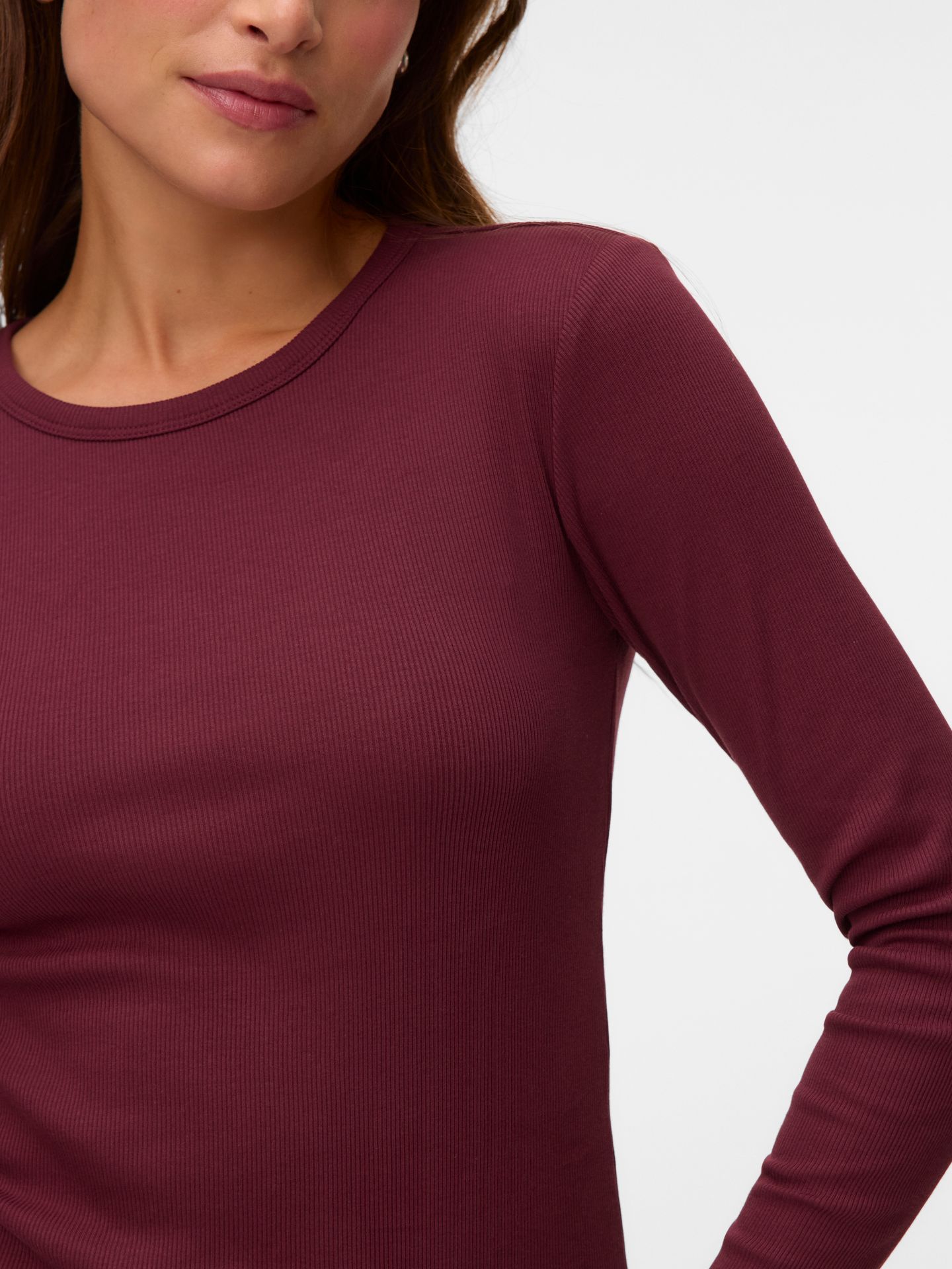 Vero Moda VMCHLOE LS SHORT TOP JRS NOOS Windsor Wine 2900168921033