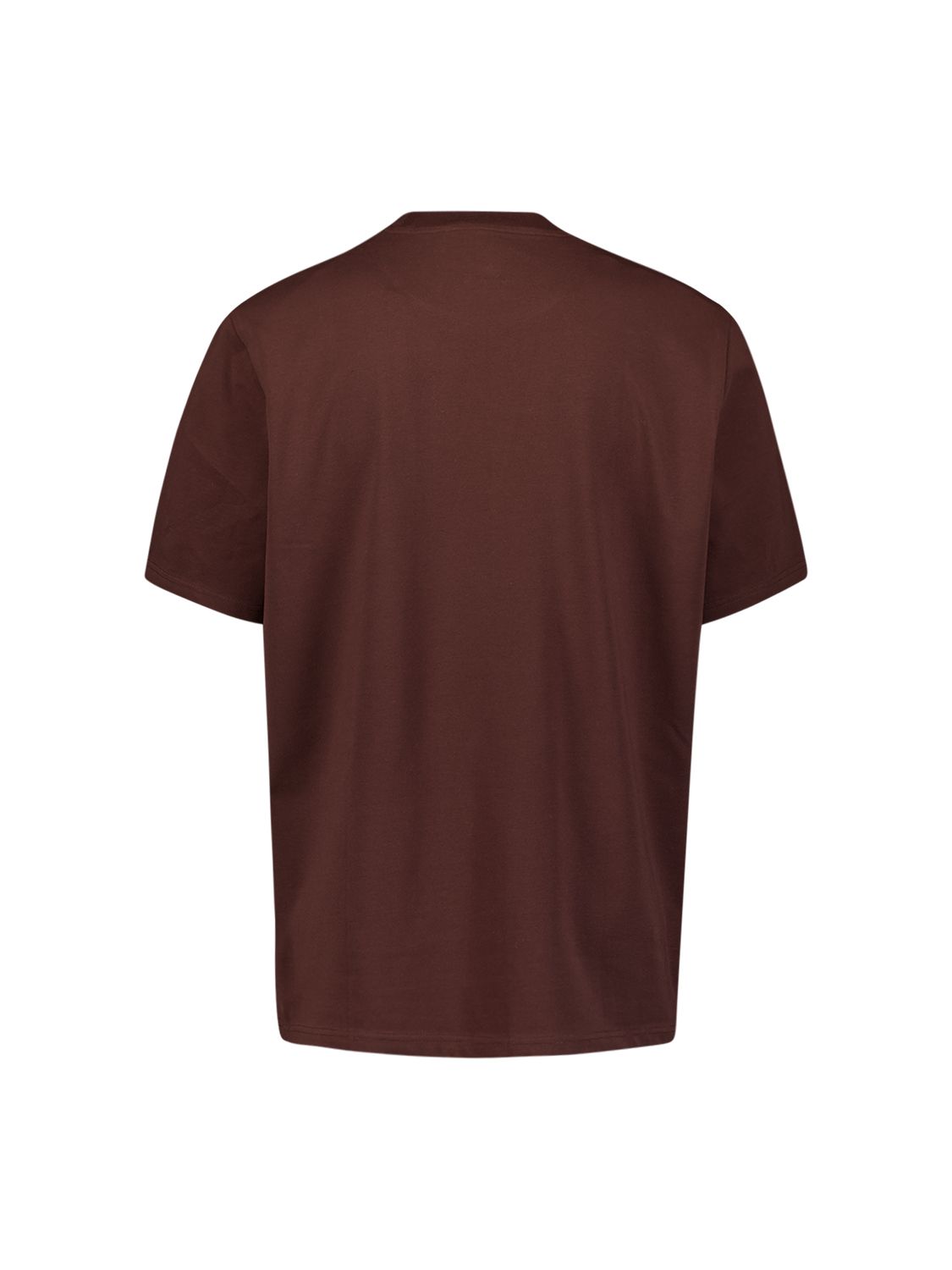 No Excess T-Shirt Crewneck Solid Basic Stretch 042 dark brown 2900168932046
