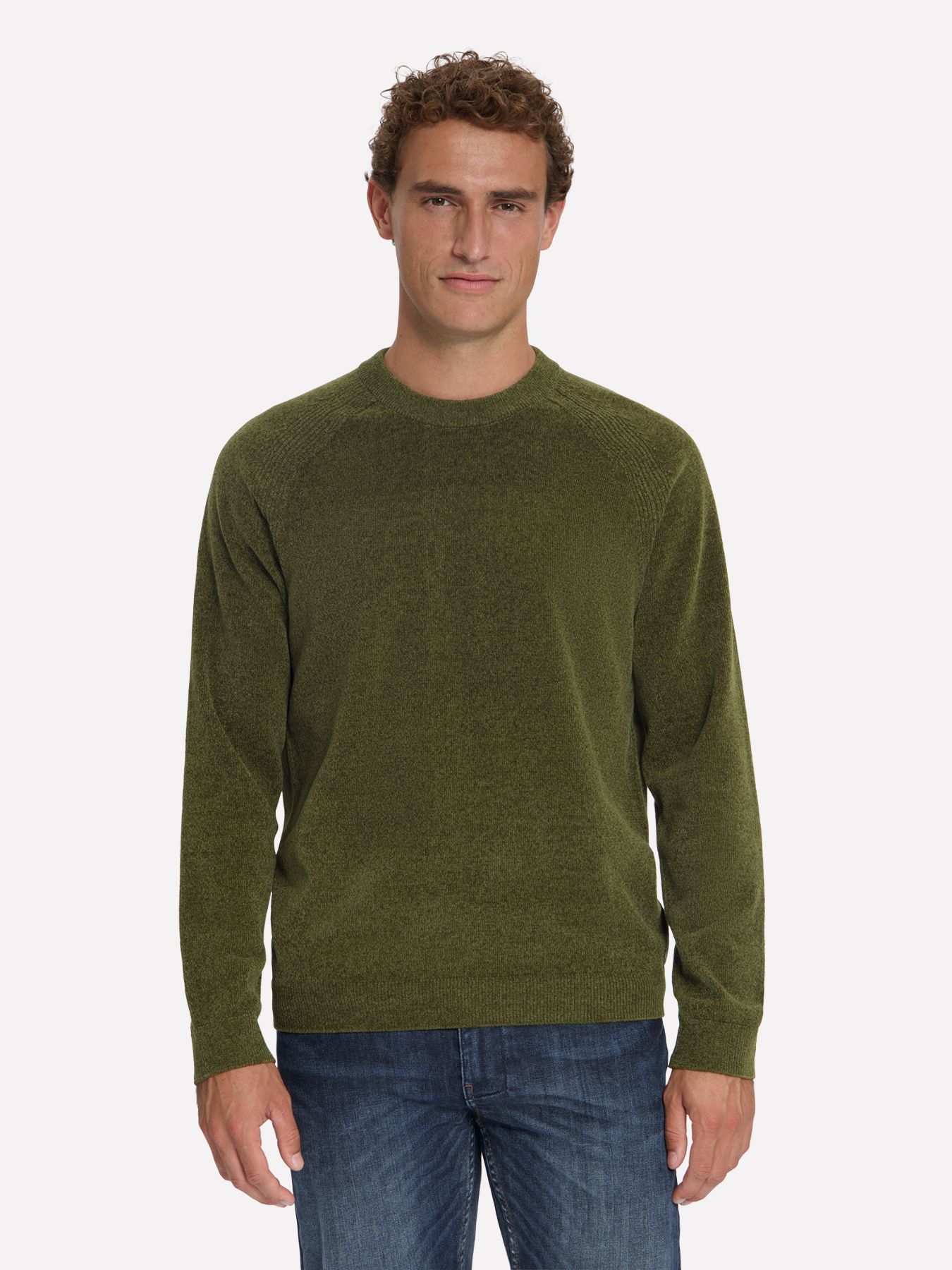 No Excess Pullover Crewneck Light Weight Chenille 152 moss 00119684-EKA14000100000114