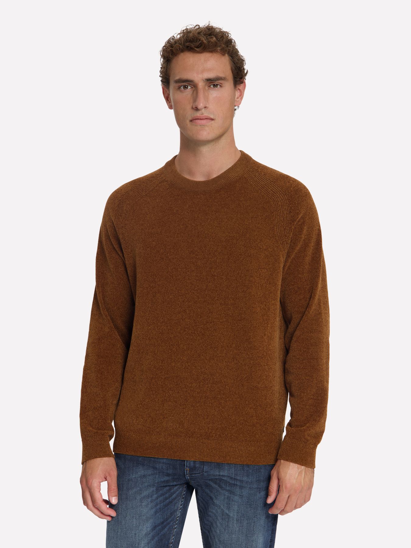 No Excess Pullover Crewneck Light Weight Chenille 048 caramel 00119684-EKA14000100000116