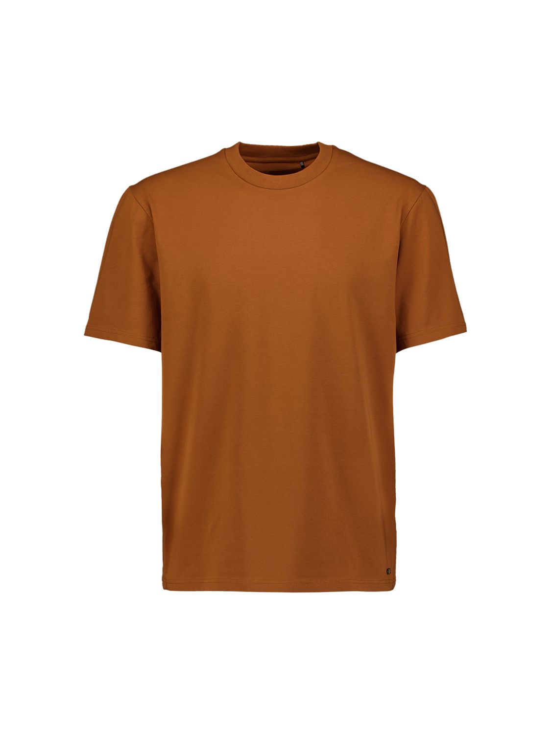No Excess T-Shirt Crewneck Solid Basic Stretch 048 caramel 00119688-EKA14000100000116