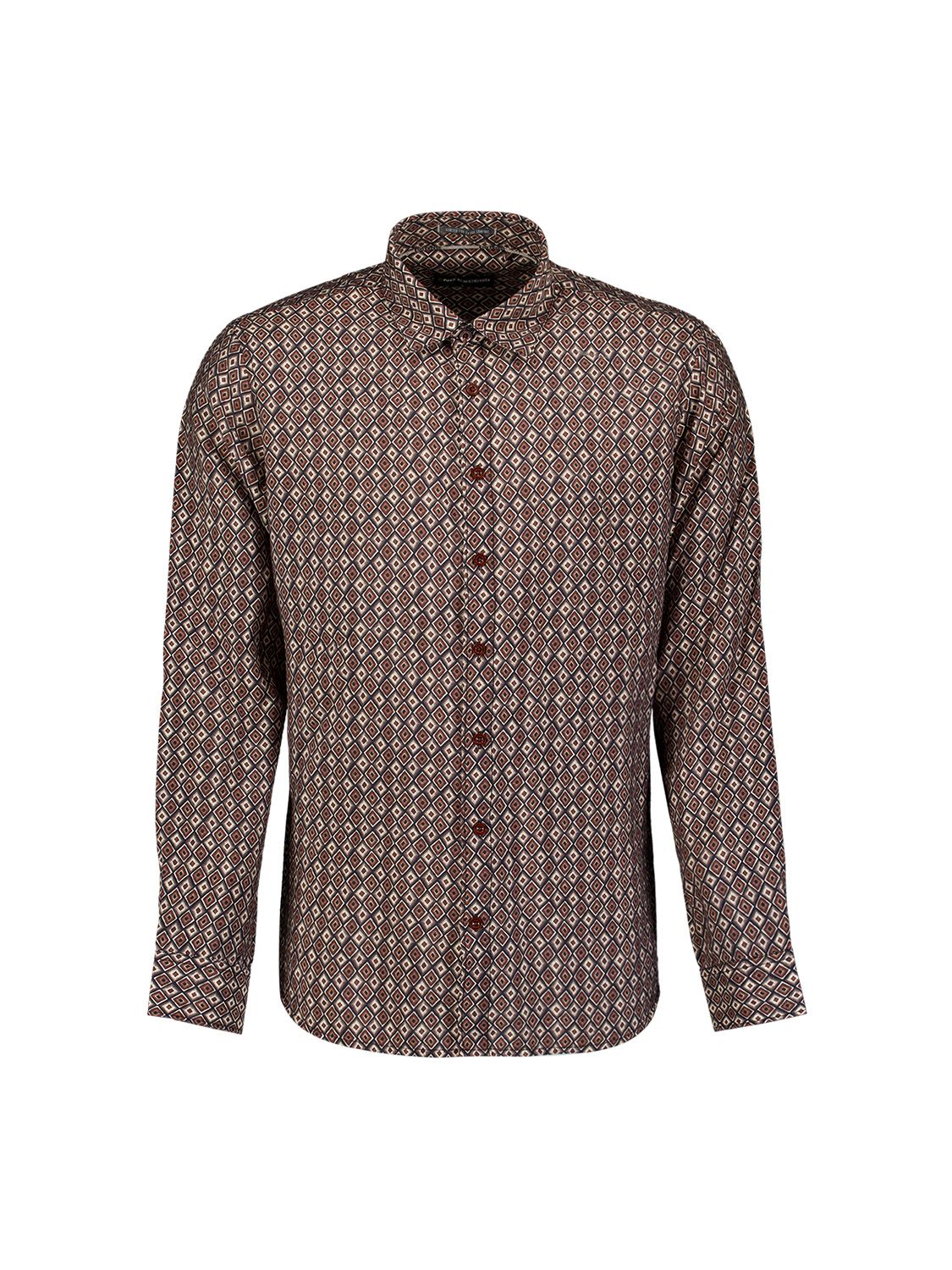 No Excess Shirt Allover Printed 041 light brown 00119691-EKA14000100000117