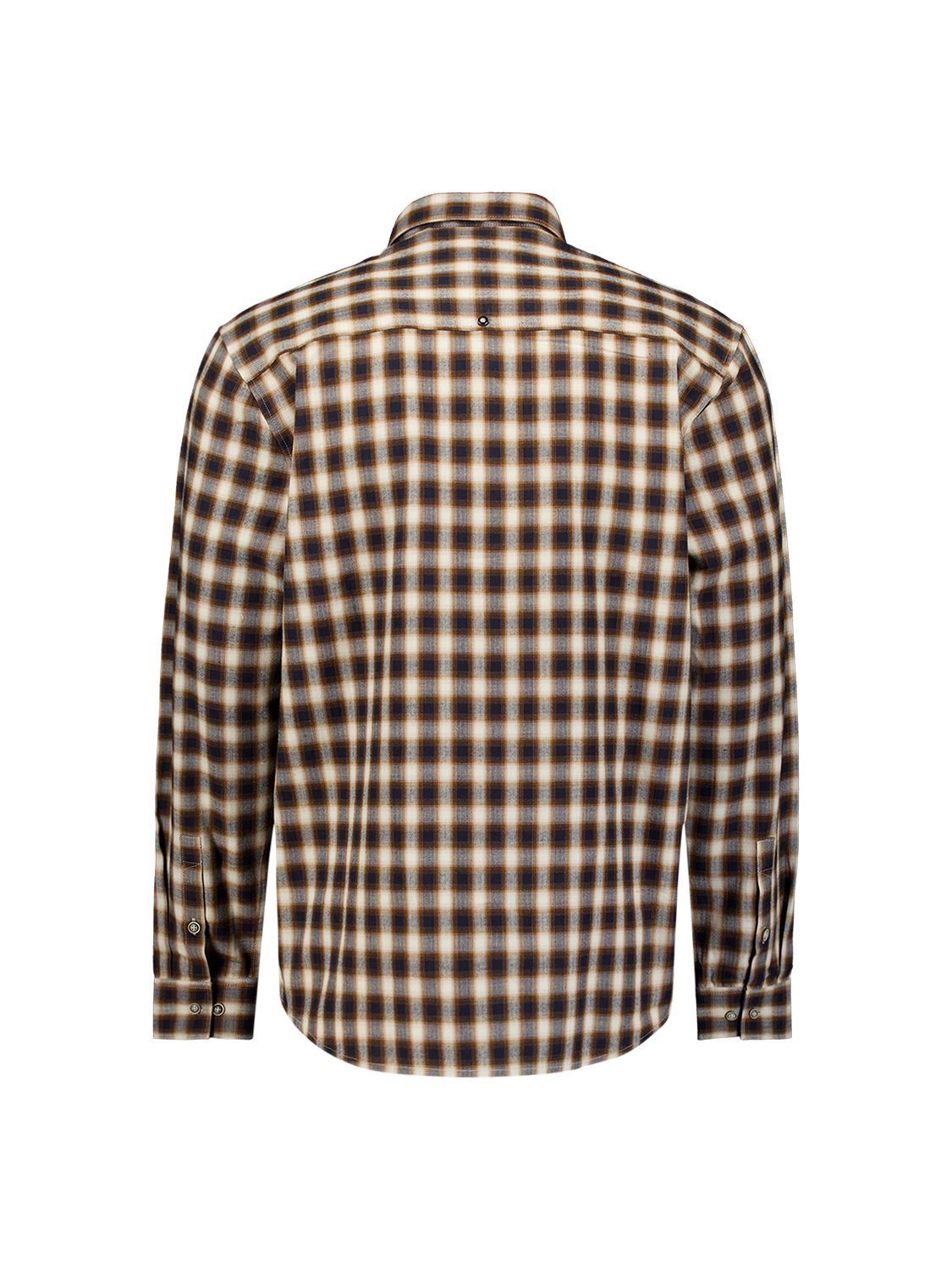 No Excess Shirt Yarn Dyed Check, Herringbone Weave 048 caramel 2900168953041