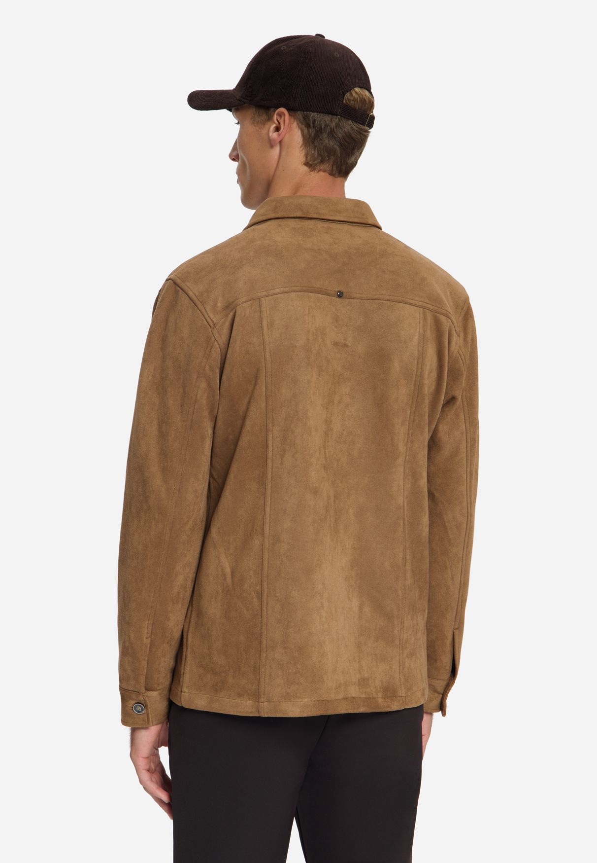 No Excess Overshirt Full Button Suede 048 caramel 2900172548042